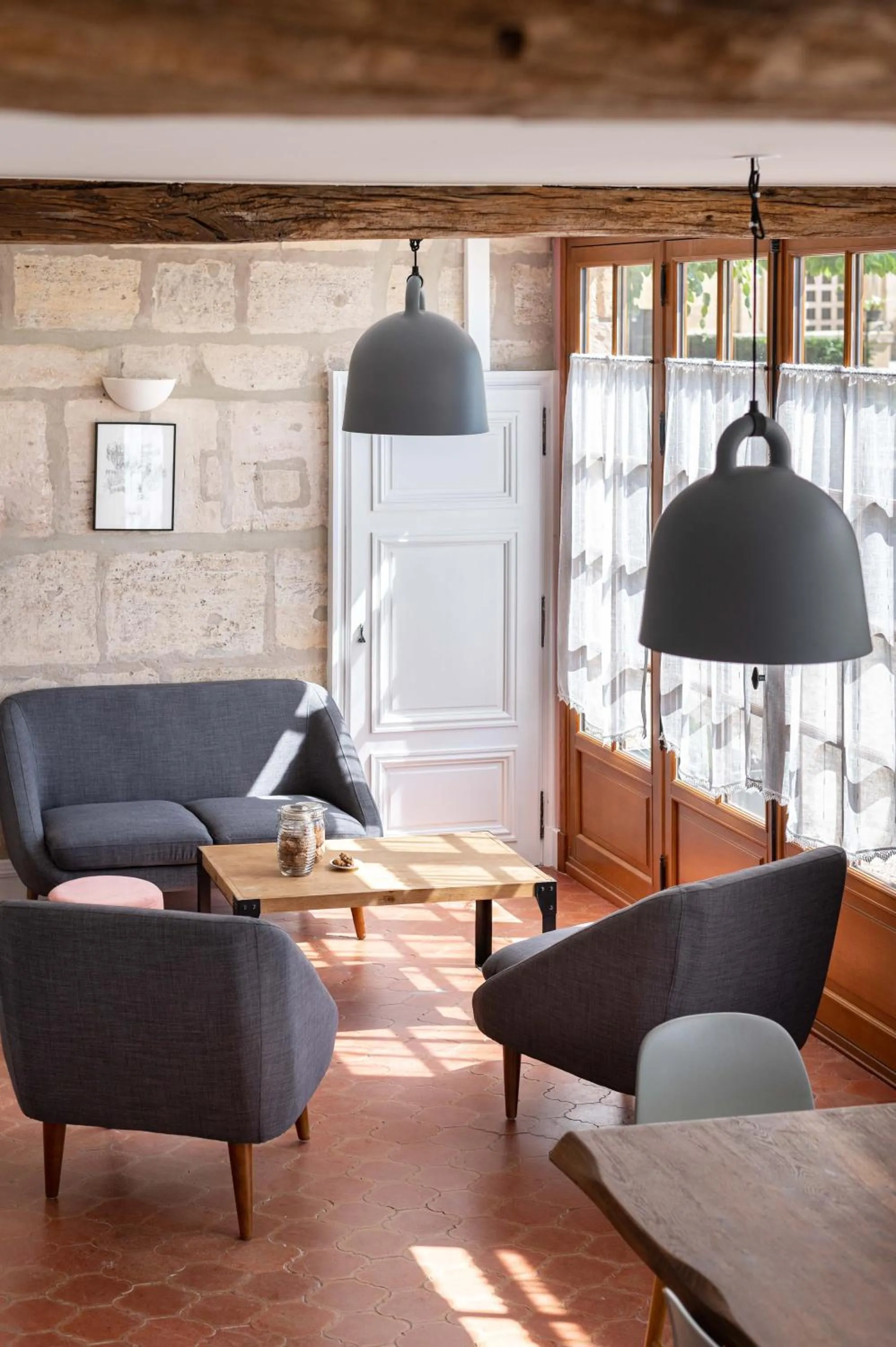 Living room in La Maison Forte