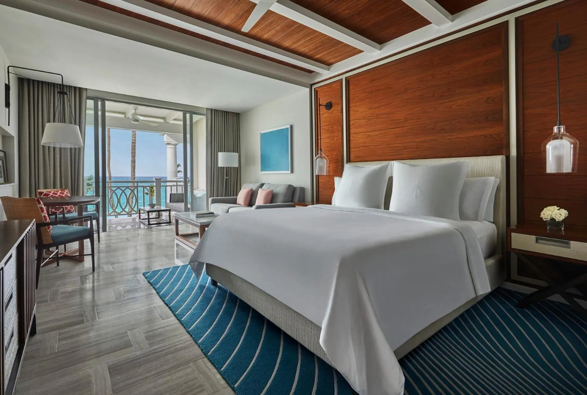 Bed in The Ocean Club, A Four Seasons Resort, Bahamas