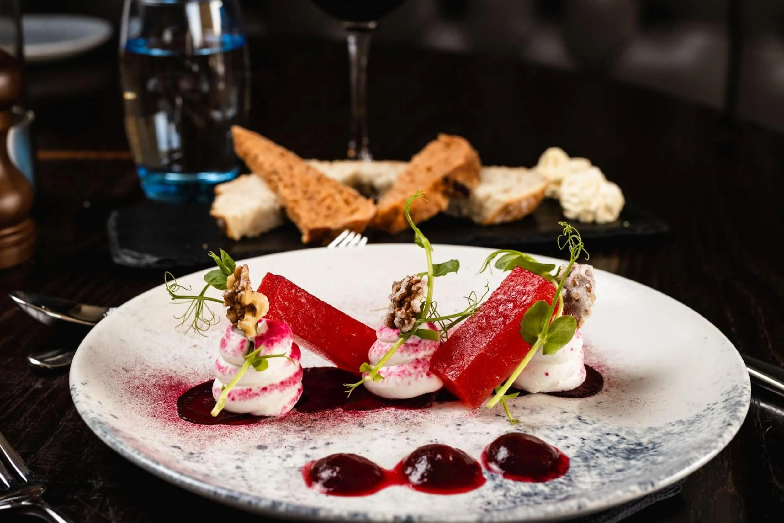 Food close-up in Windermere Hillthwaite Hotel