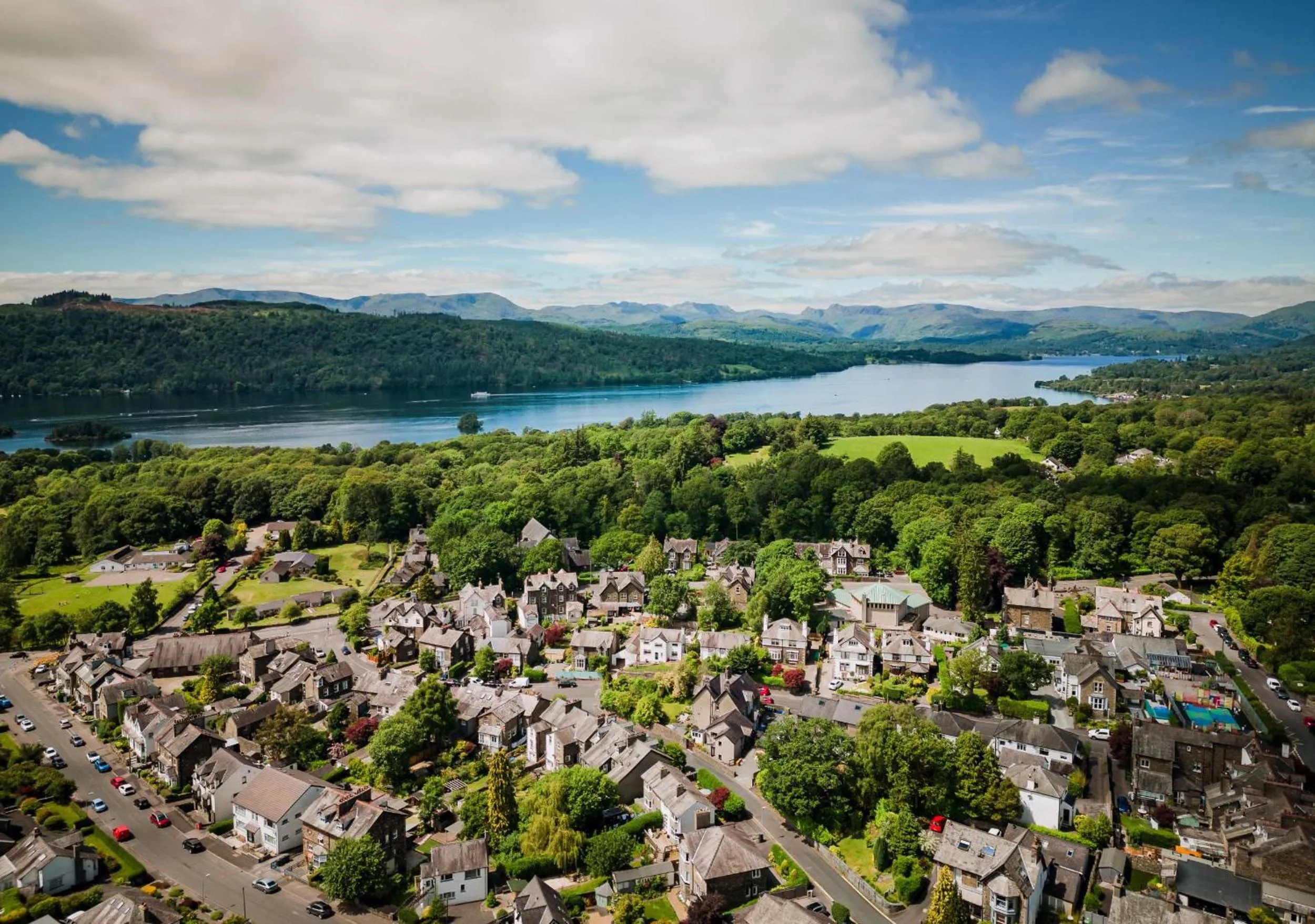 Bird's eye view in Windermere Hillthwaite Hotel