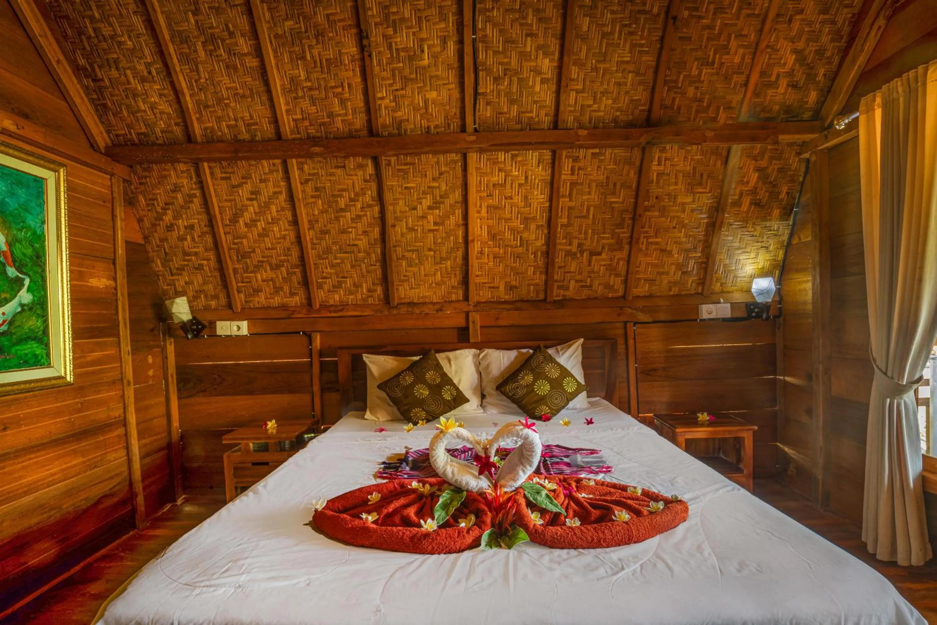 Bed in Kubu Sental Cottage