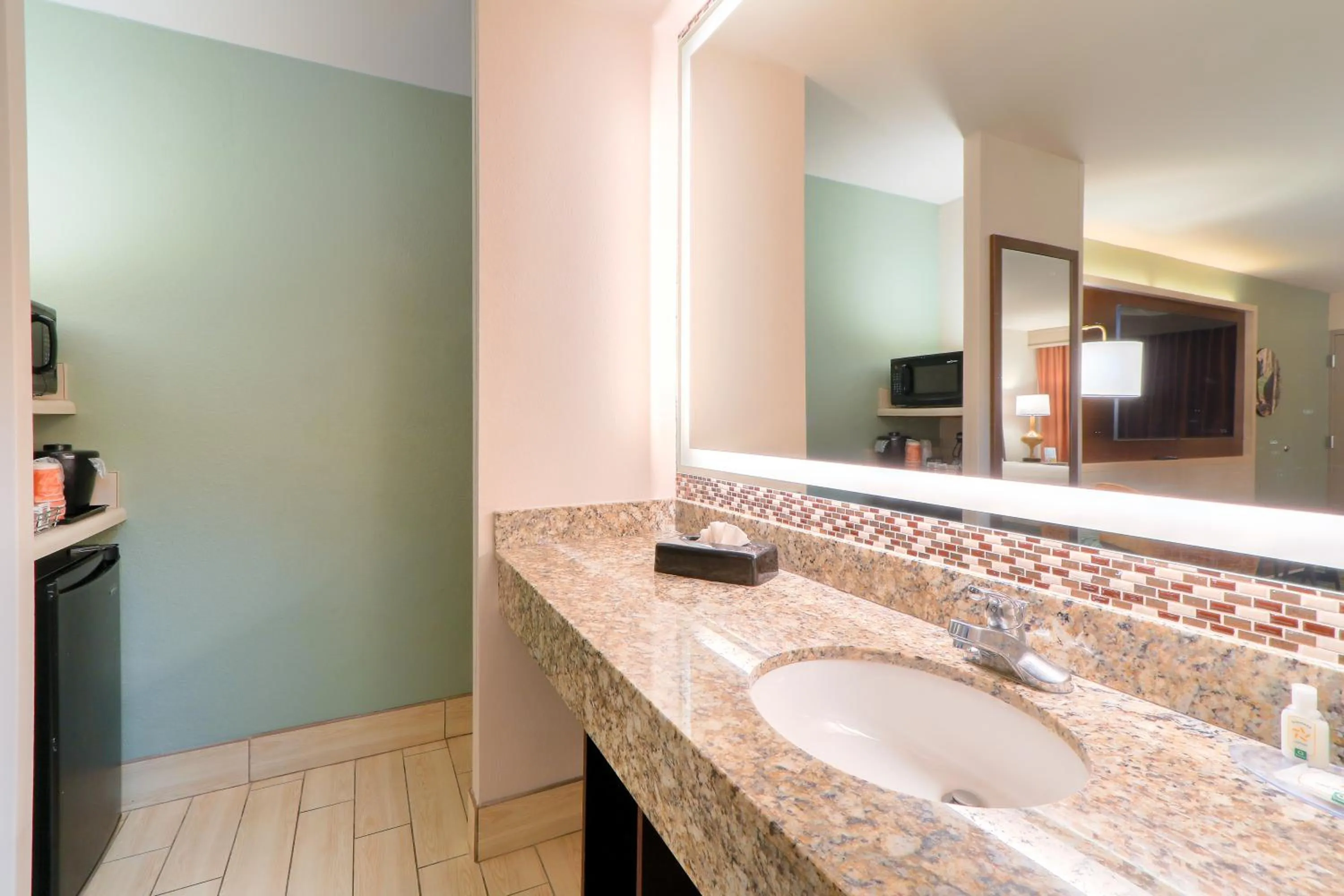 Bathroom in Quality Inn Near the Island Pigeon Forge