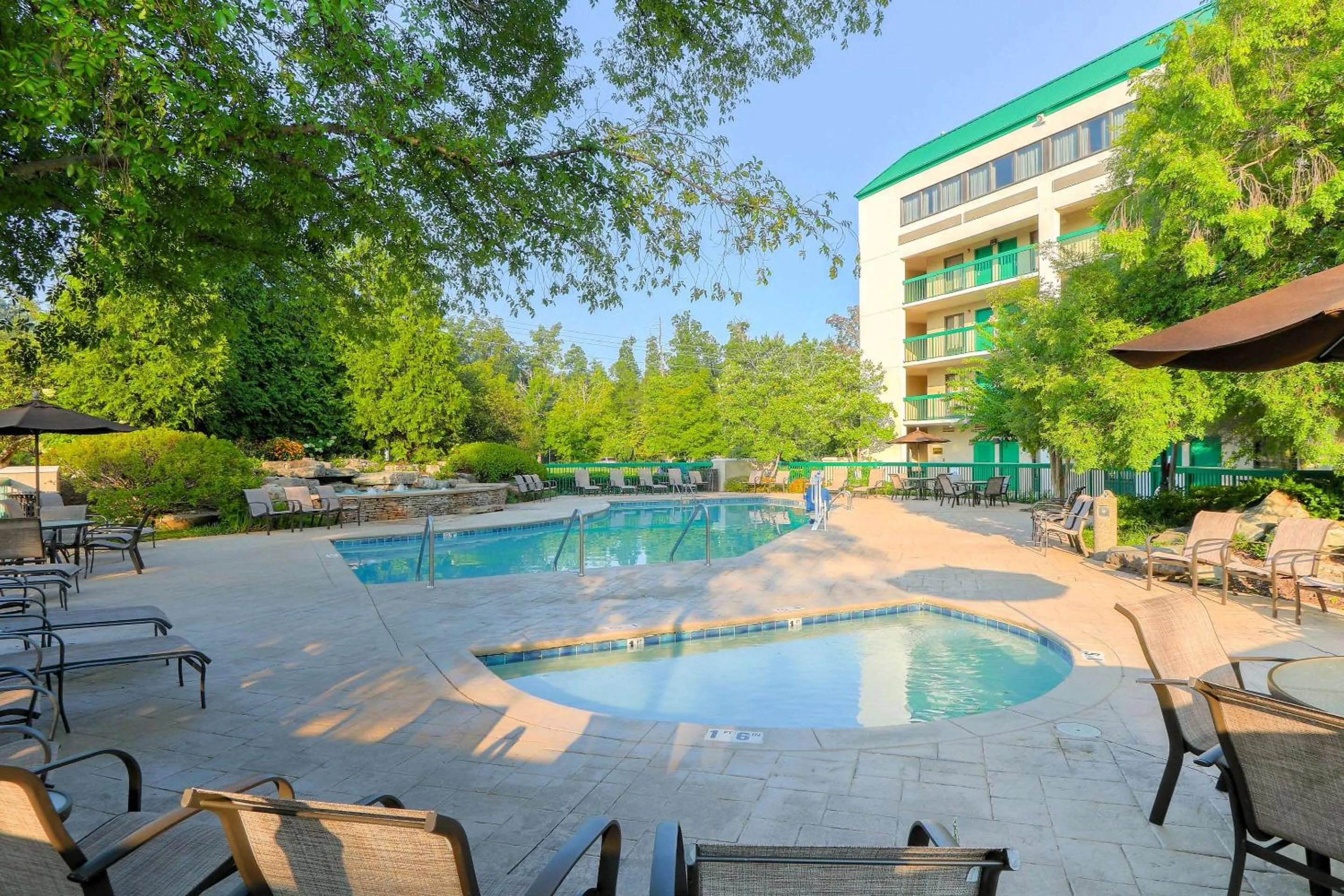 Swimming pool in Quality Inn Near the Island Pigeon Forge