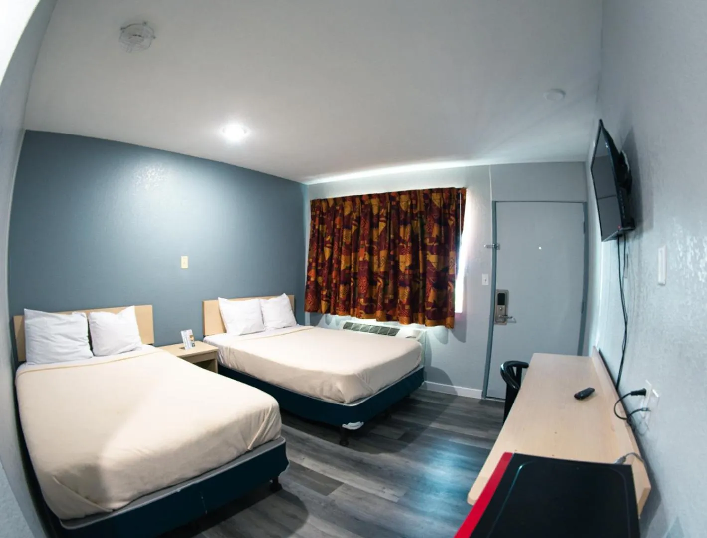 Bed in Anderson Inn, Anderson, Indiana