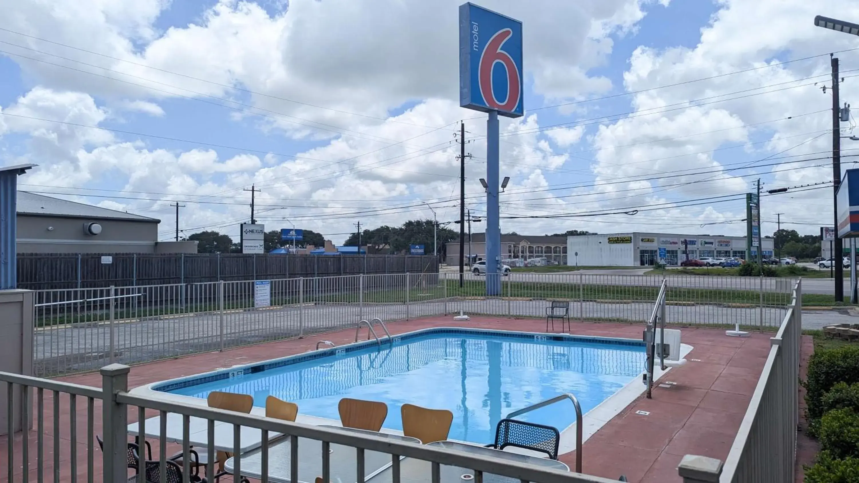 Pool view in Motel 6-Victoria, TX Pool view in Motel 6-Victoria, TX