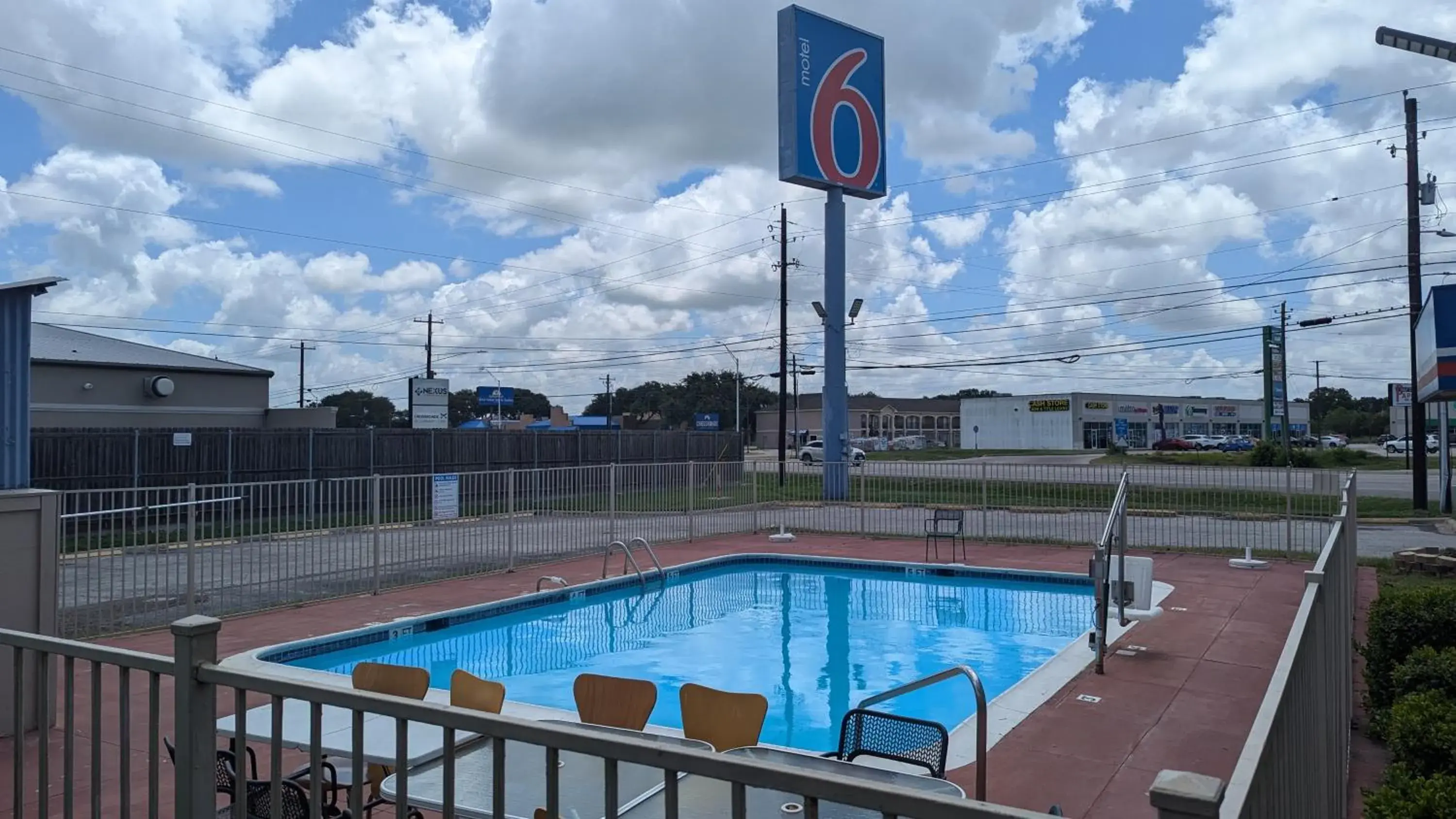 Pool view in Motel 6-Victoria, TX Pool view in Motel 6-Victoria, TX