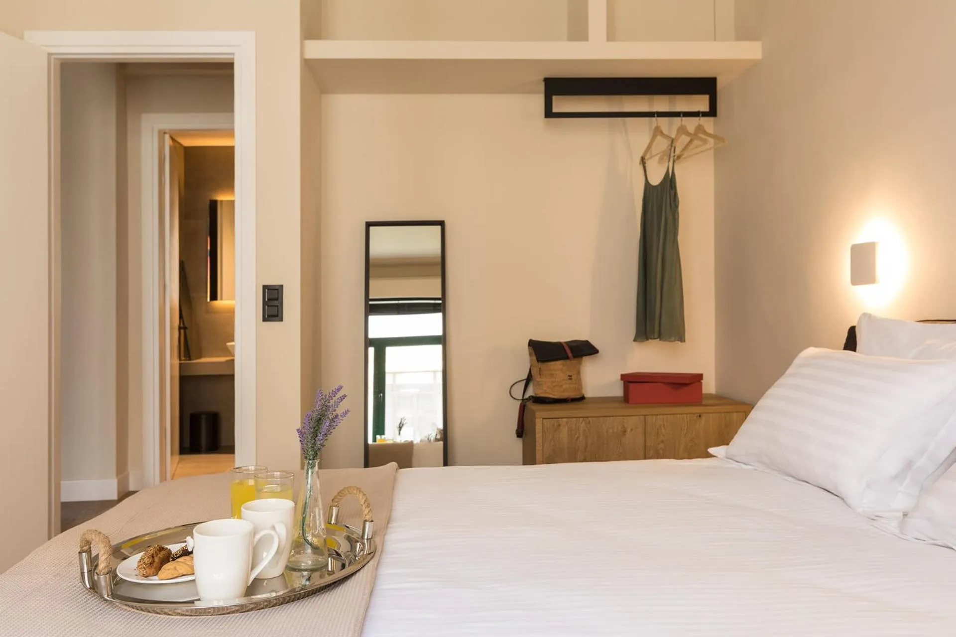 Bed in Klepsydra Urban Suites