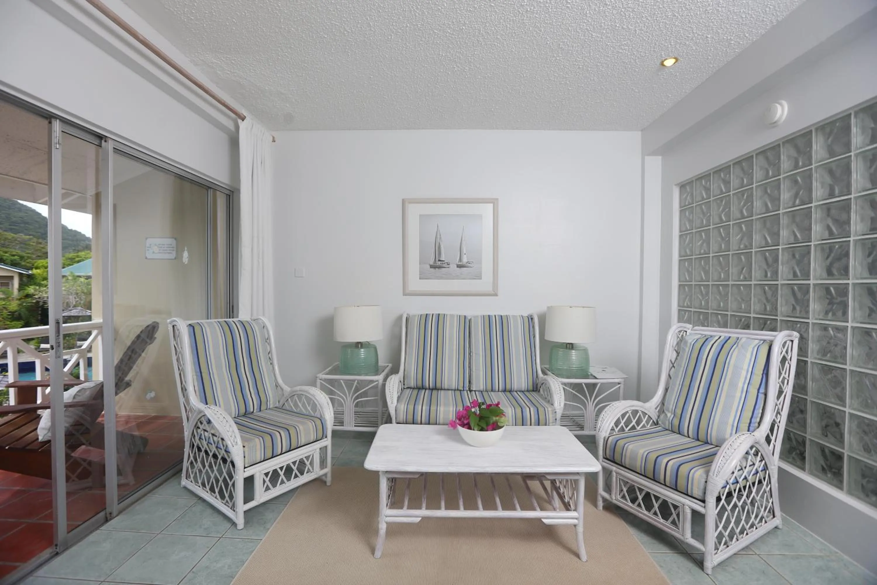 Living room in Harmony Marina Suites