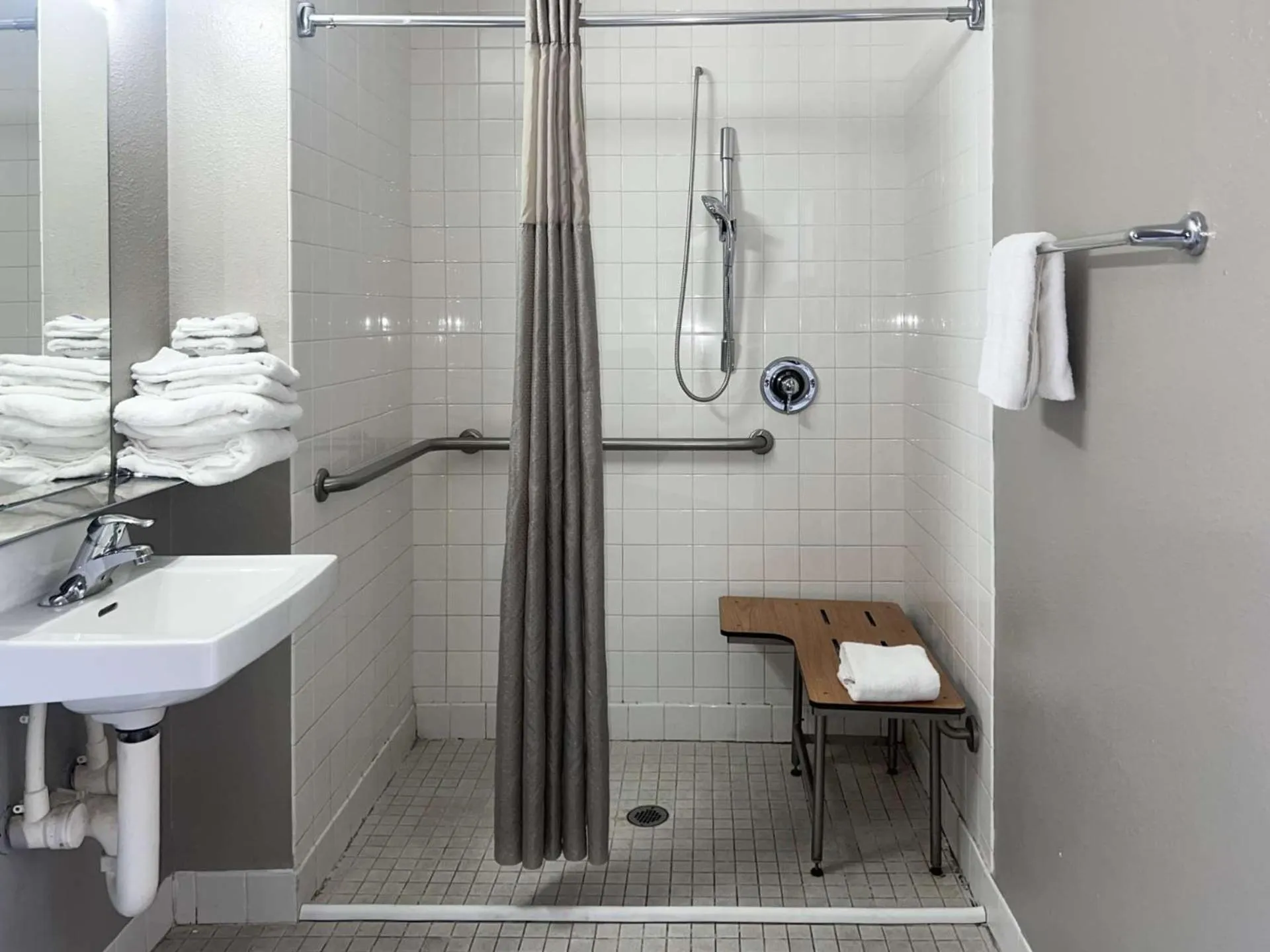 Bathroom in Motel 6-Tulare, CA