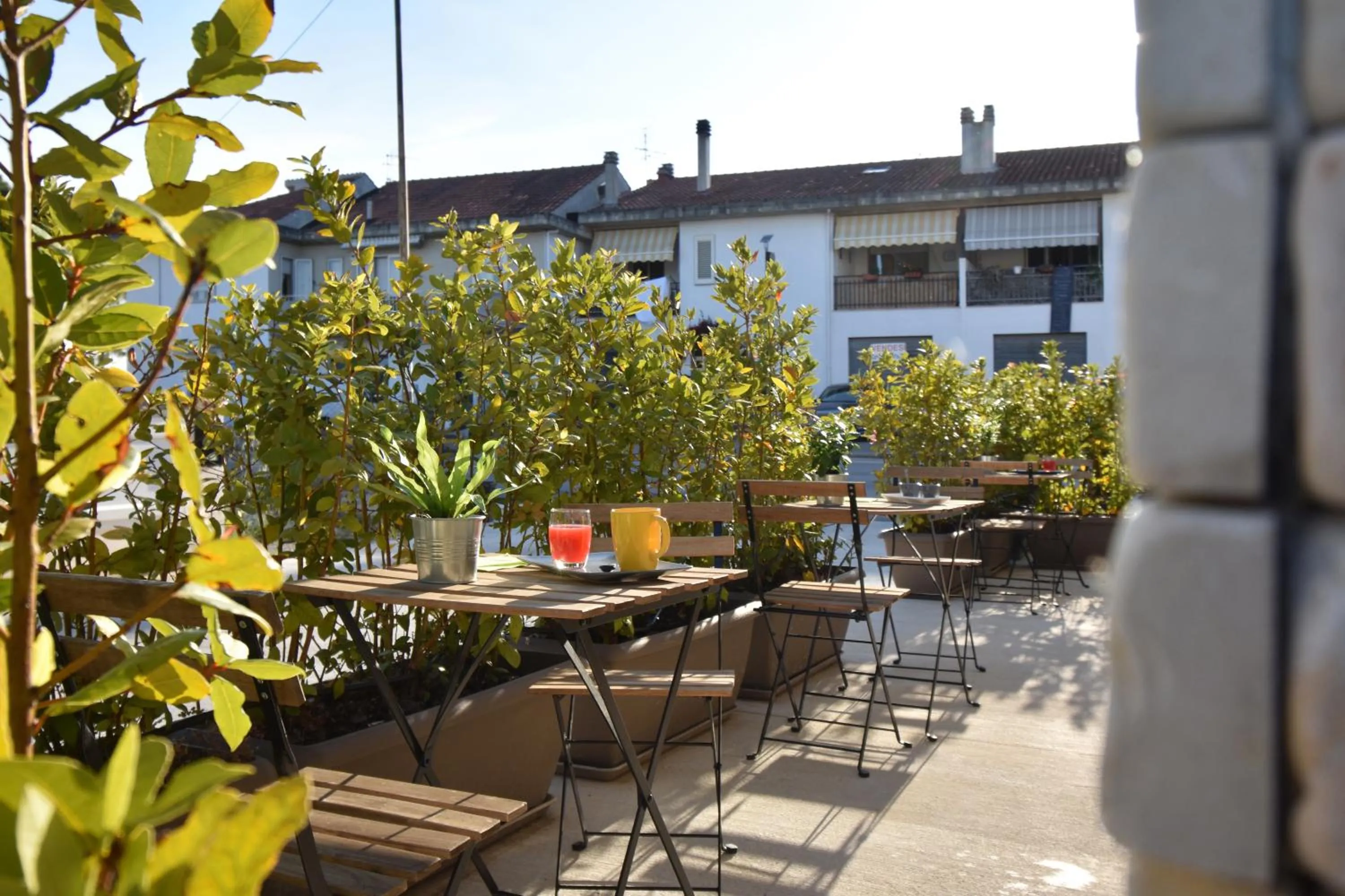 Patio in Al Faro Bianco B&B e Residence con parcheggio