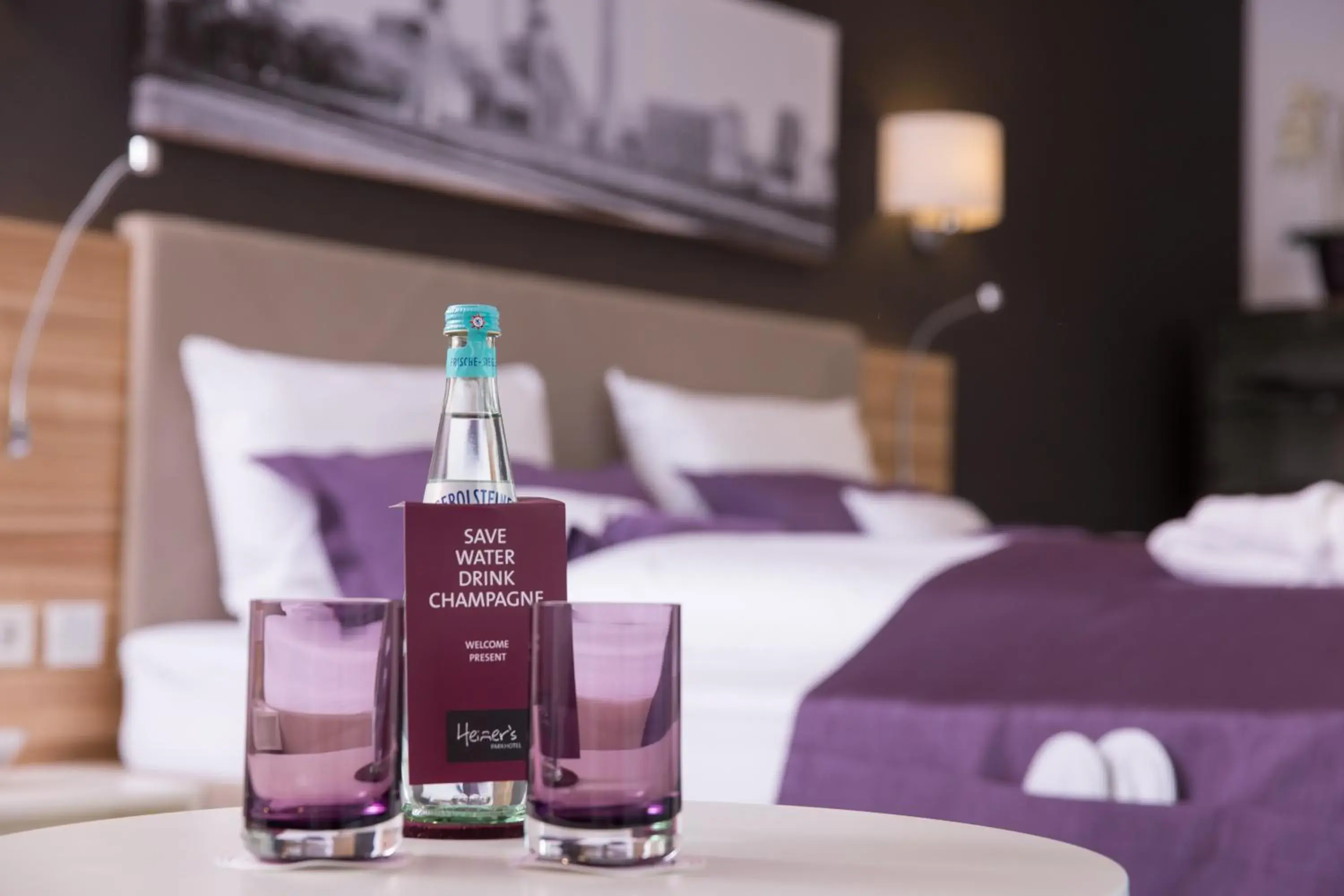 Decorative detail, Bed in Heiner's Parkhotel Decorative detail, Bed in Heiner's Parkhotel