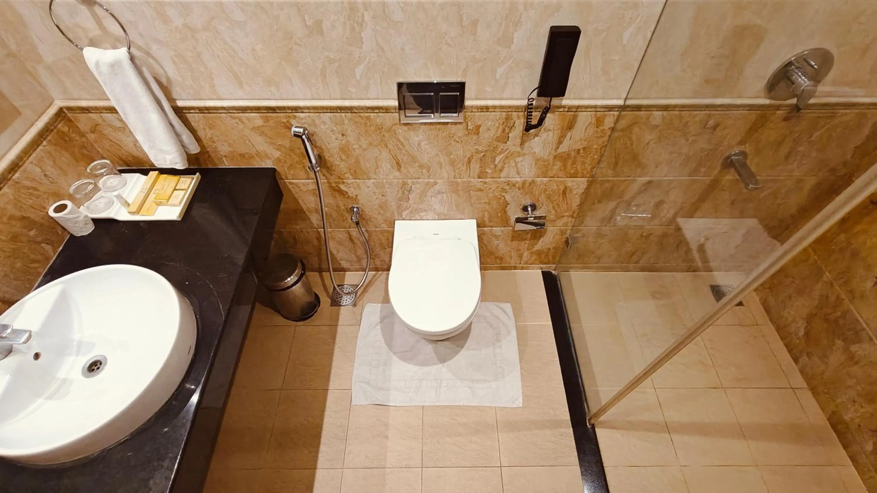 Shower in MM Legacy - A Bergamont Hotel, Kanchipuram