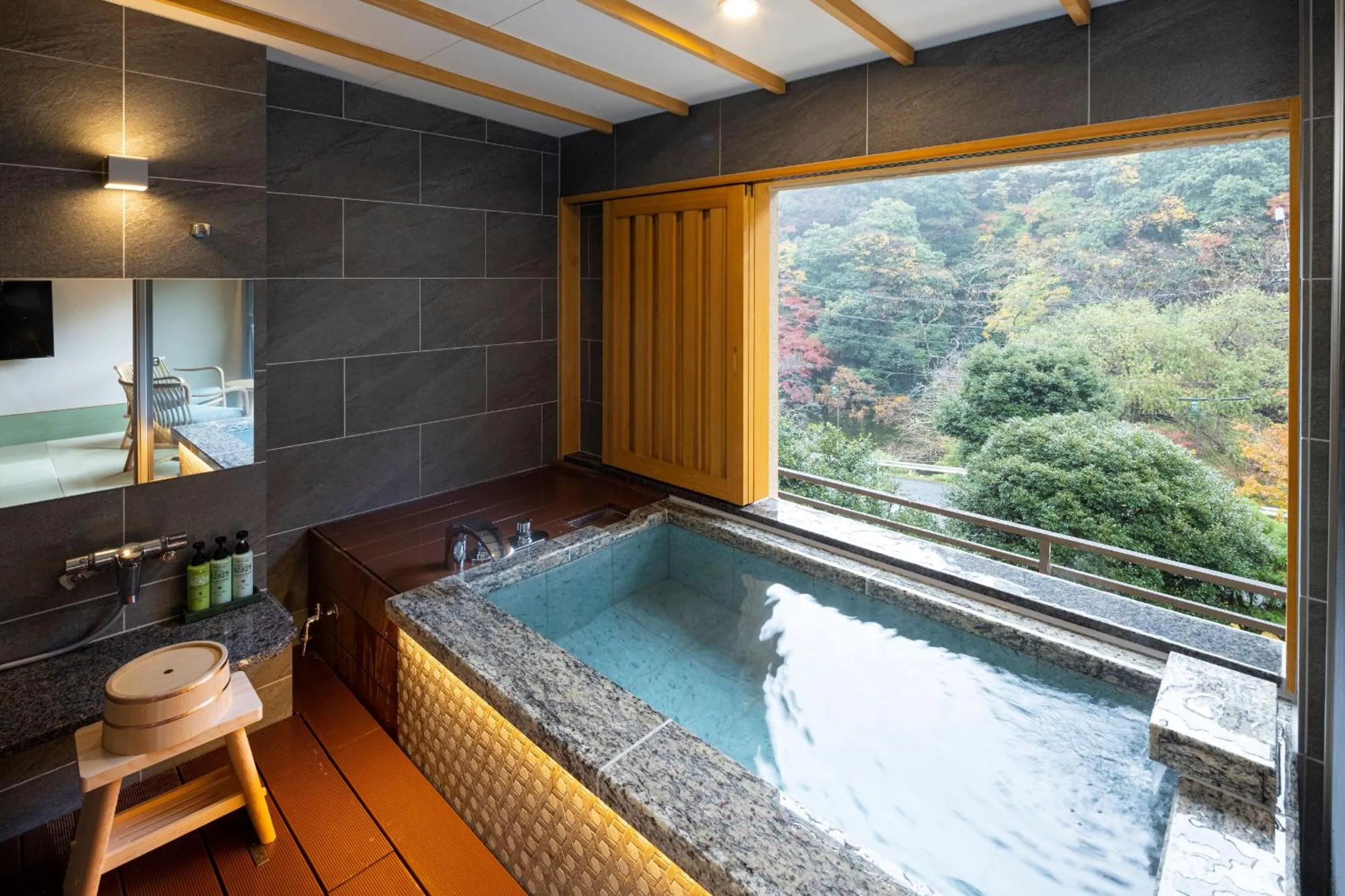 Hot Spring Bath in Hotel Okada