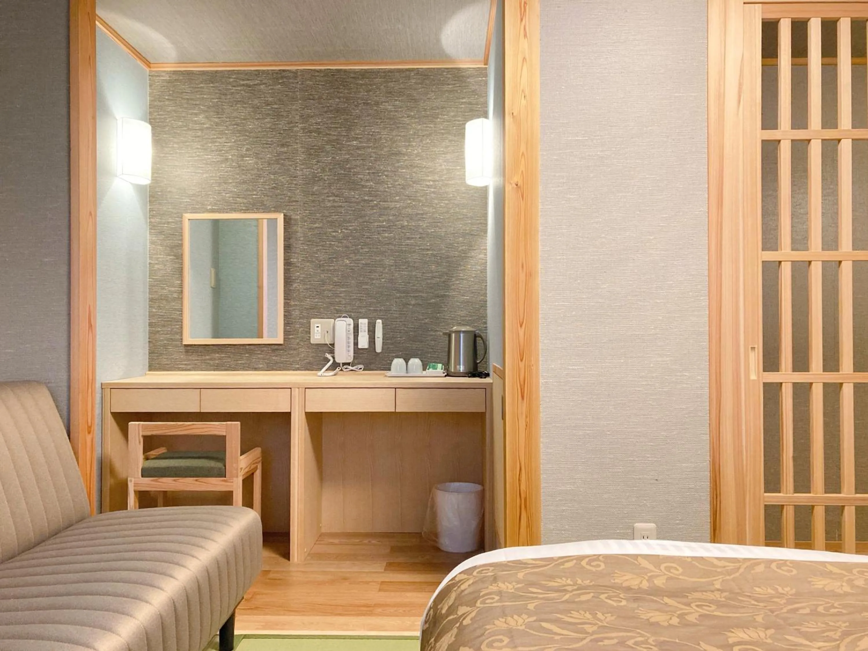 Bed in Hotel Hanakomichi