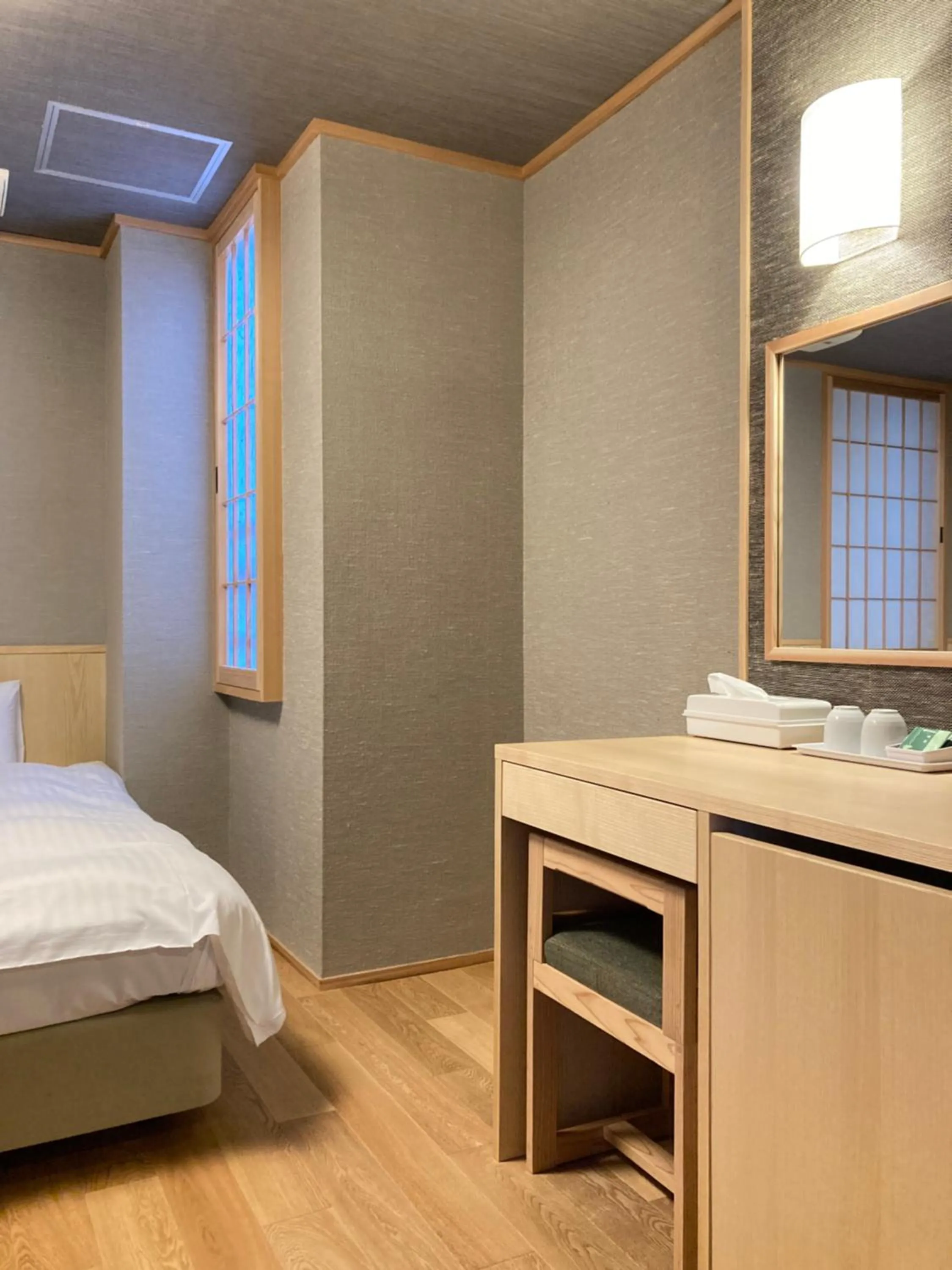 Bed in Hotel Hanakomichi