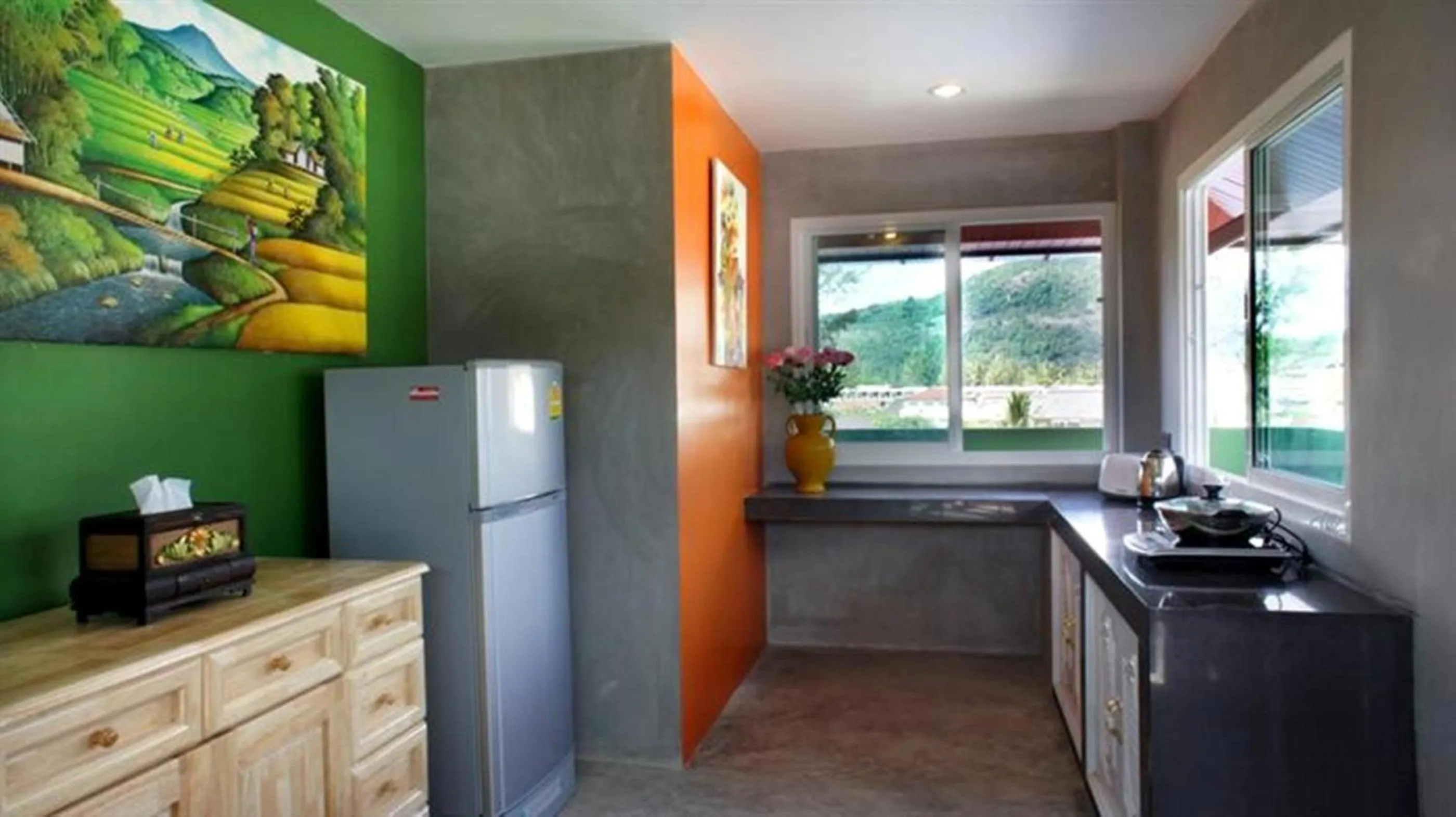 Kitchen or kitchenette in Baan Kamala Fantasea Hotel