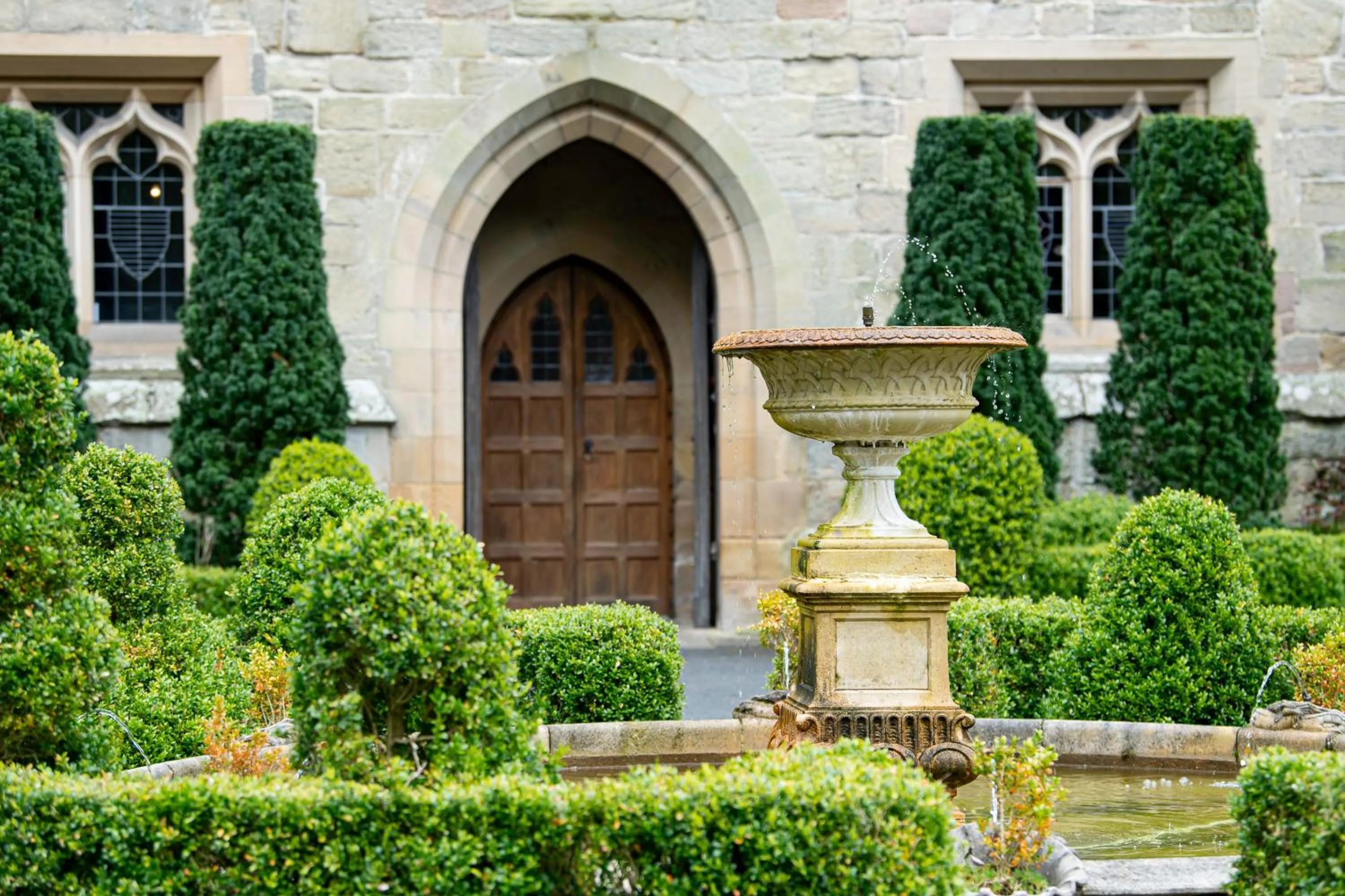 Facade/entrance in Langley Castle Hotel