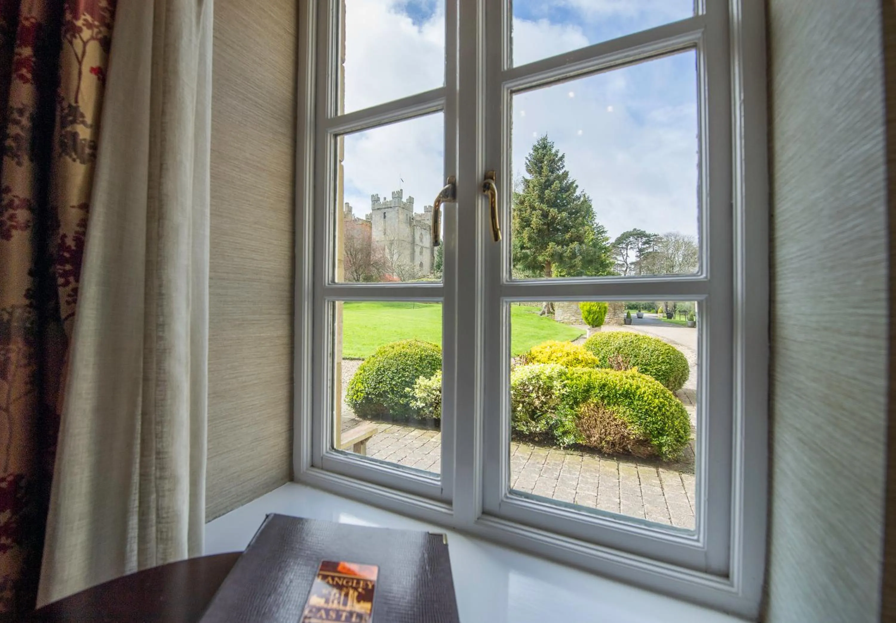 Landmark view in Langley Castle Hotel