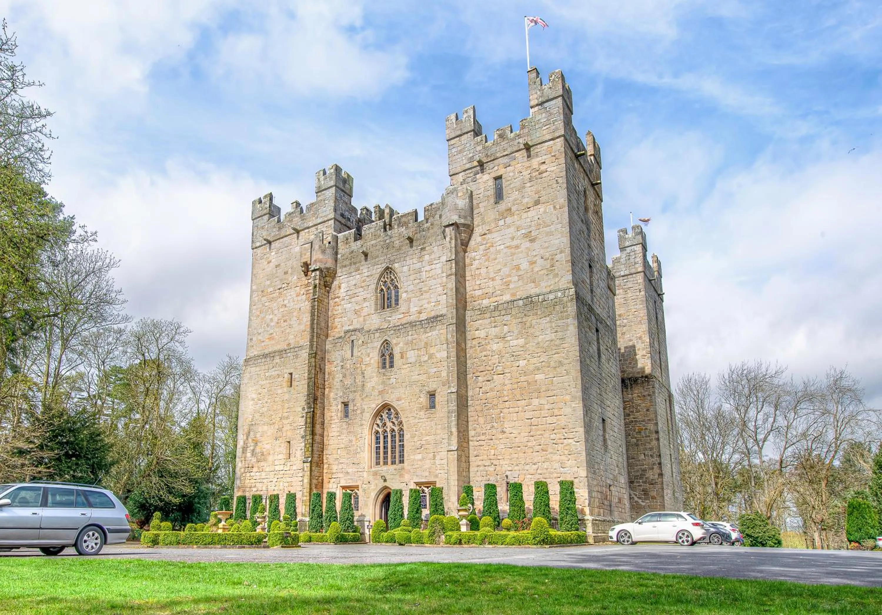 Facade/entrance in Langley Castle Hotel