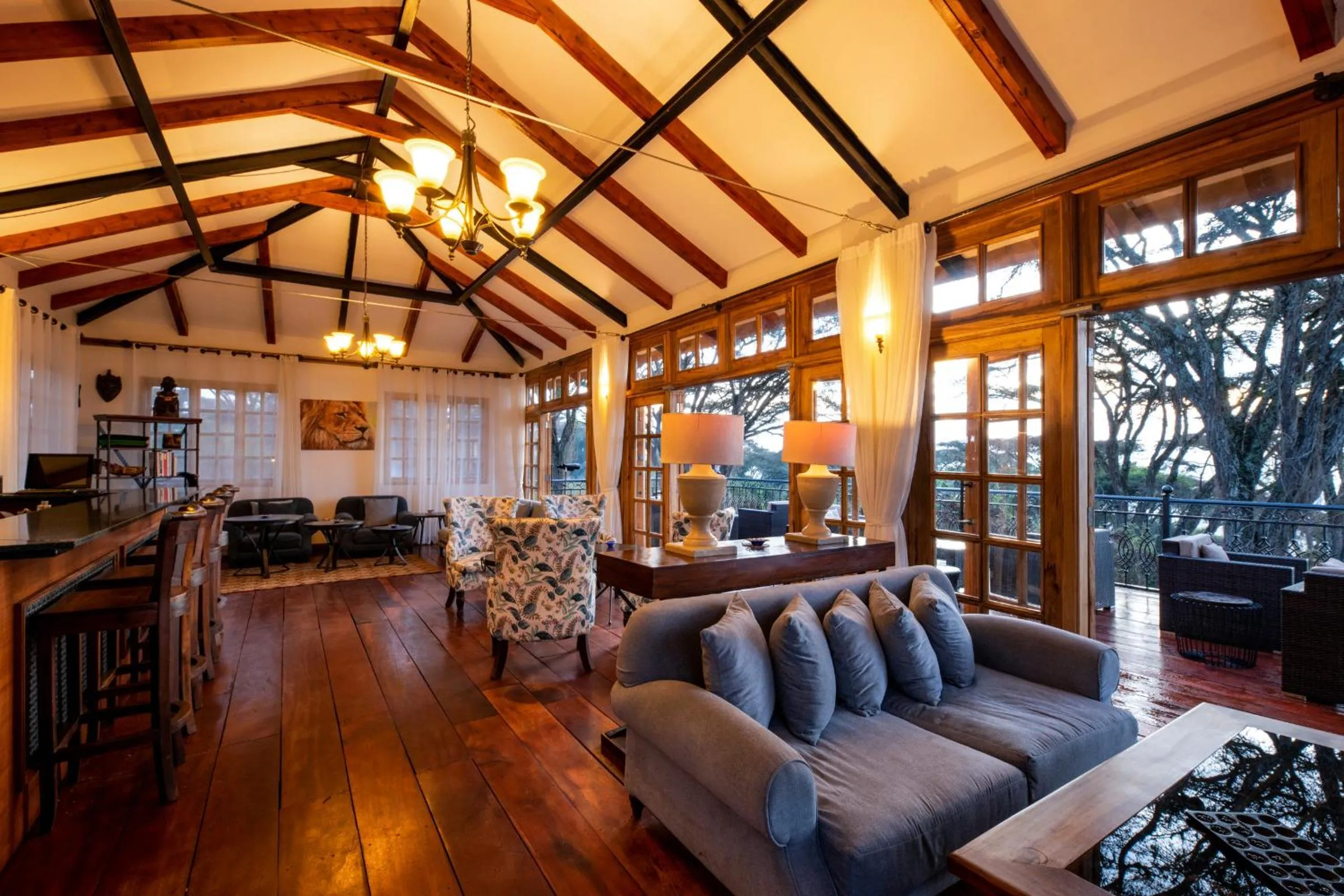Seating area in Lions Paw Ngorongoro