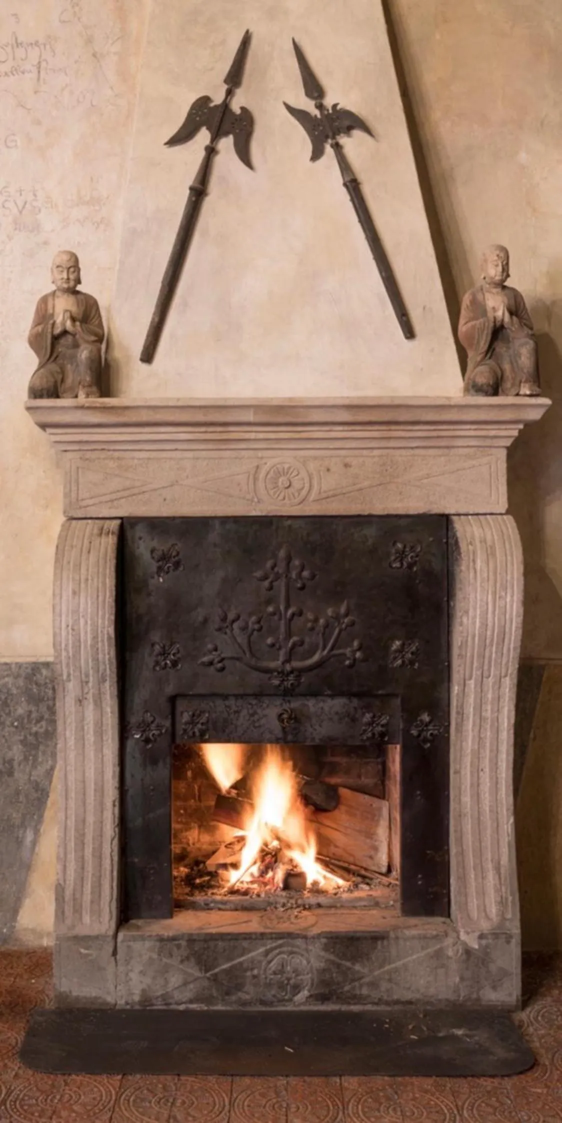 fireplace in Schloss Freudenstein