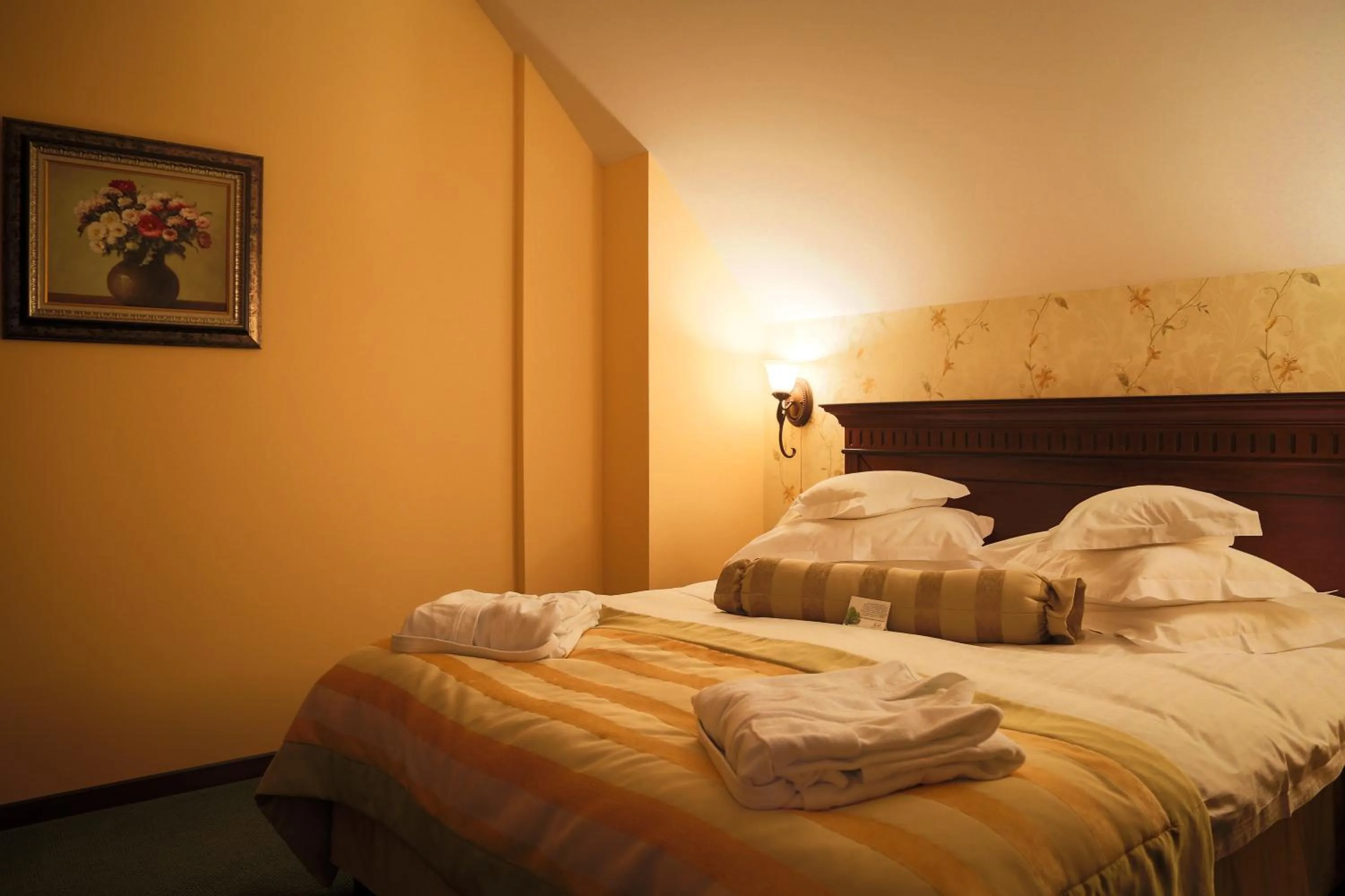 Bed in Hotel Foisorul cu Flori