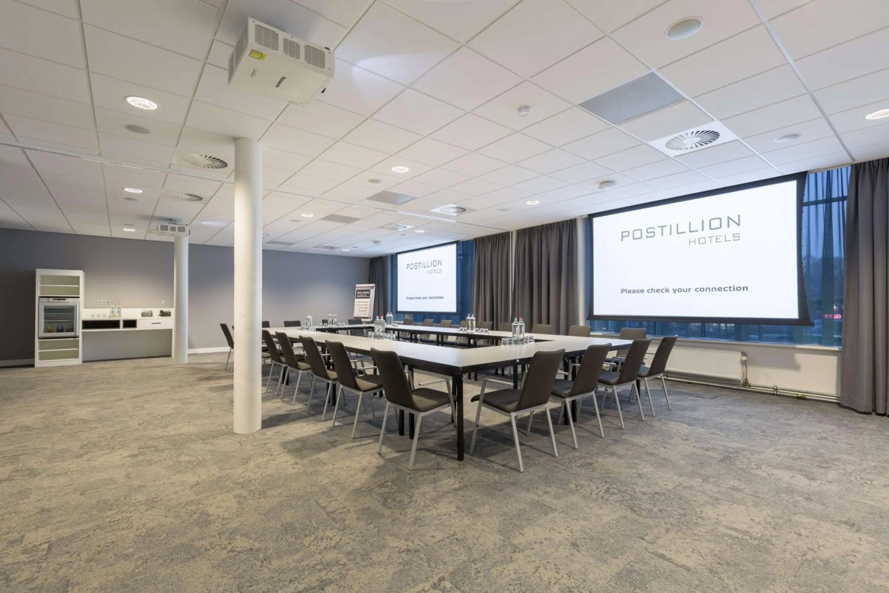 On site in Postillion Hotel Amsterdam