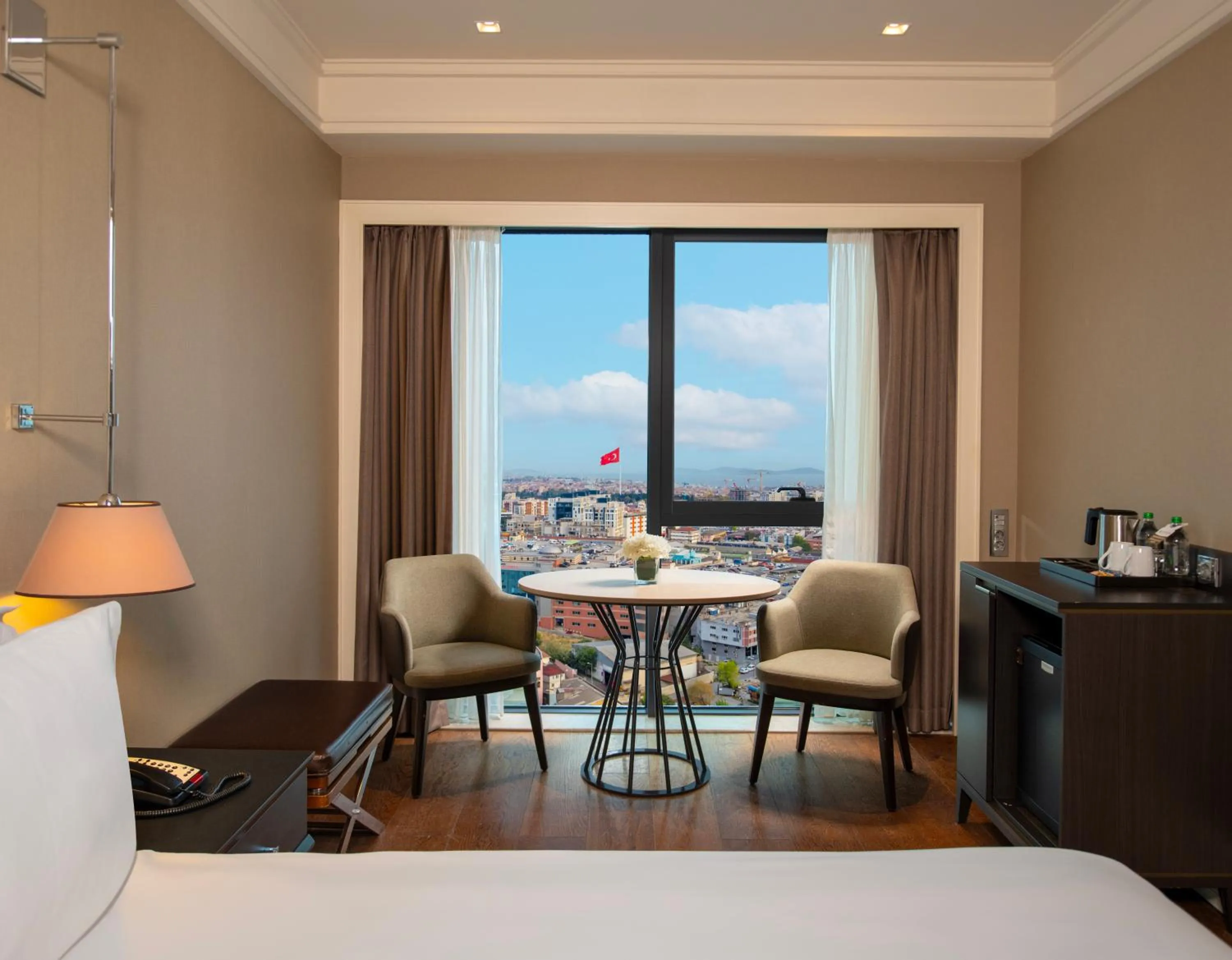 View (from property/room), Bed in Windsor Hotel & Convention Center Istanbul