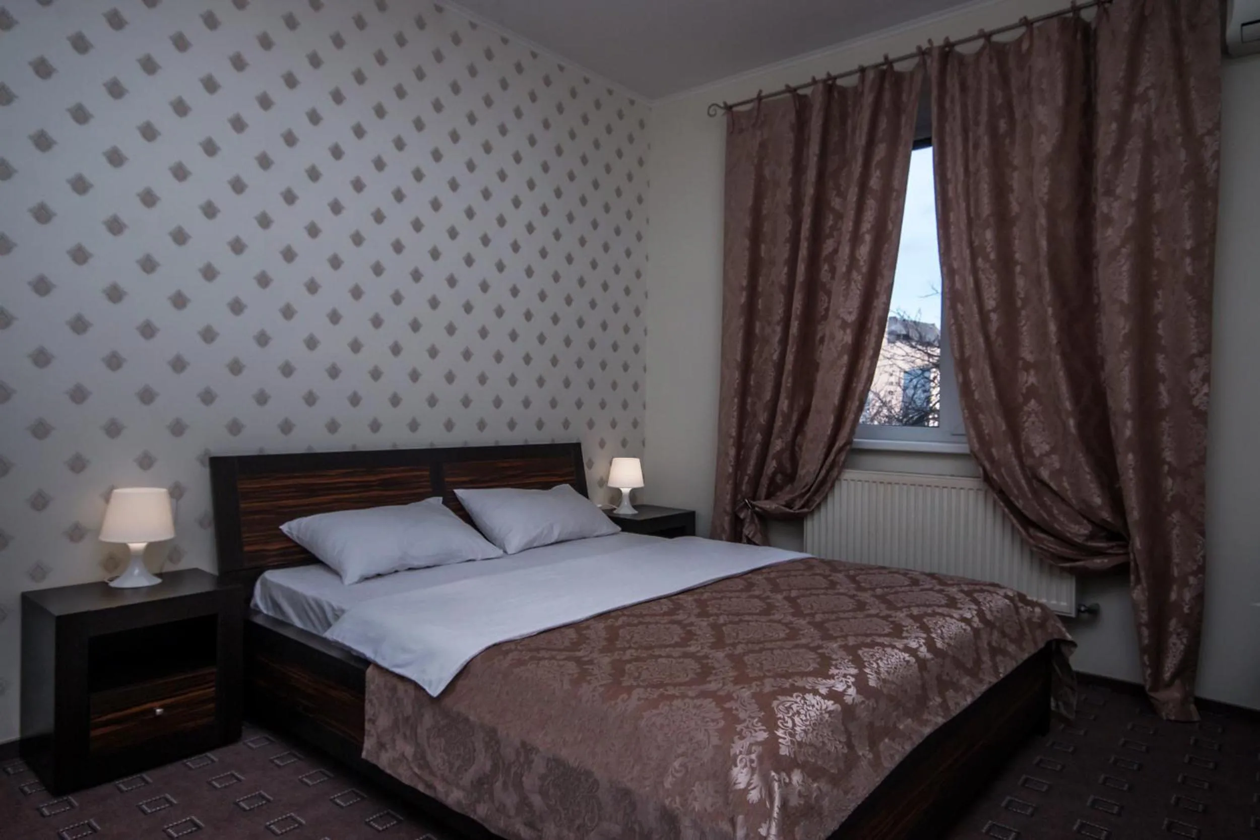 Bedroom, Bed in Mini Hotel Ryleev
