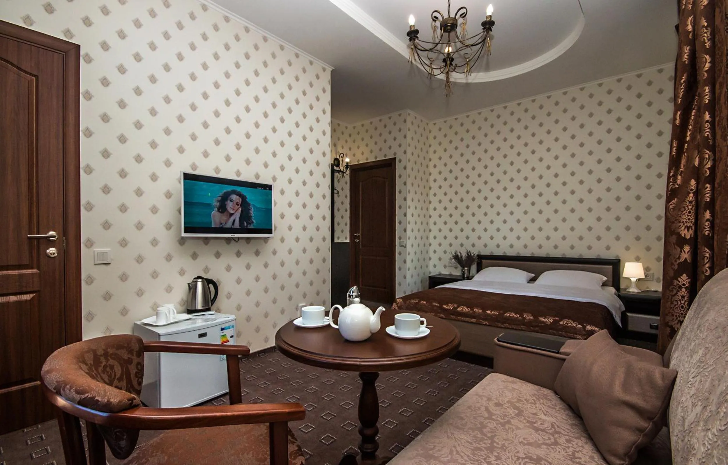 Bedroom, Bed in Mini Hotel Ryleev