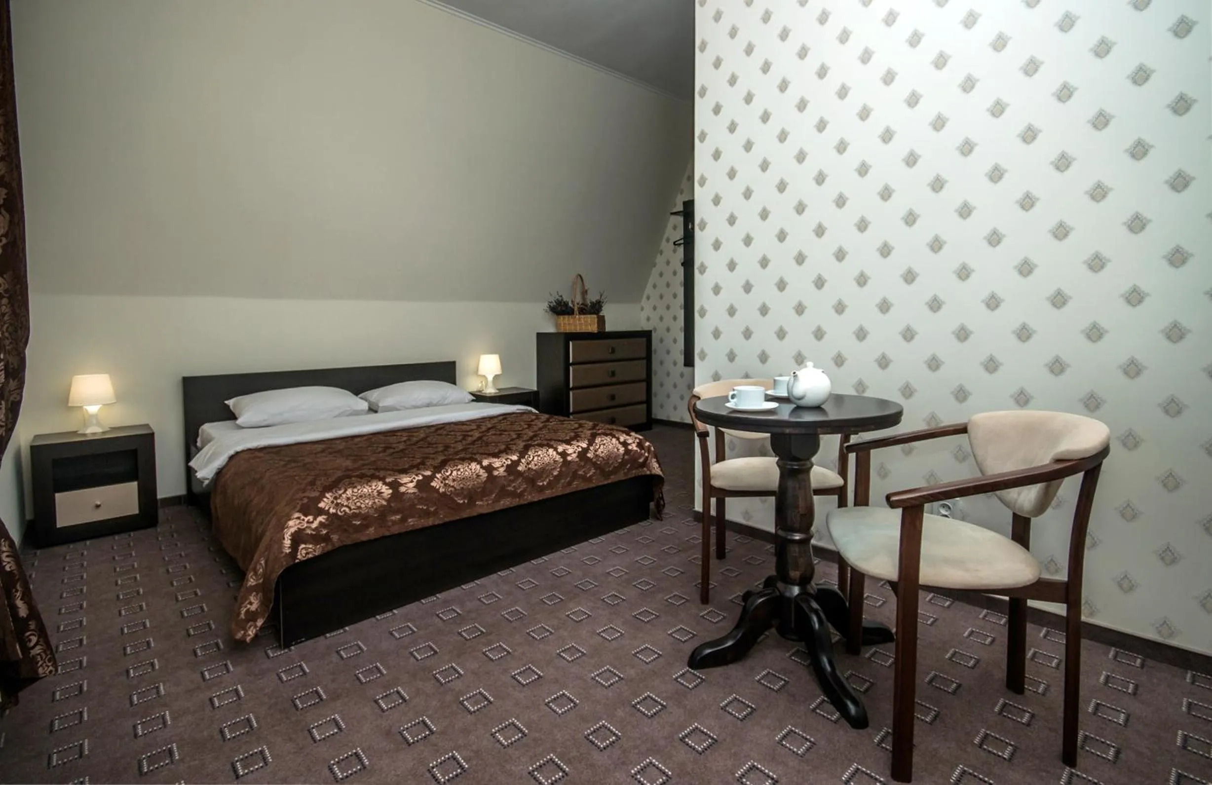 Bedroom, Bed in Mini Hotel Ryleev