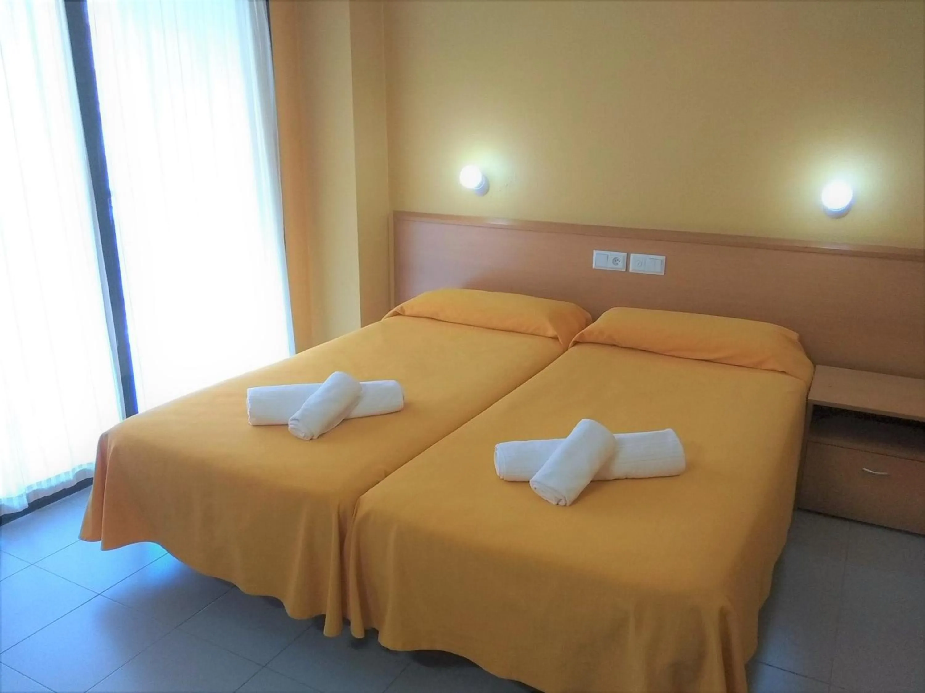 Bed in Hotel Delicias