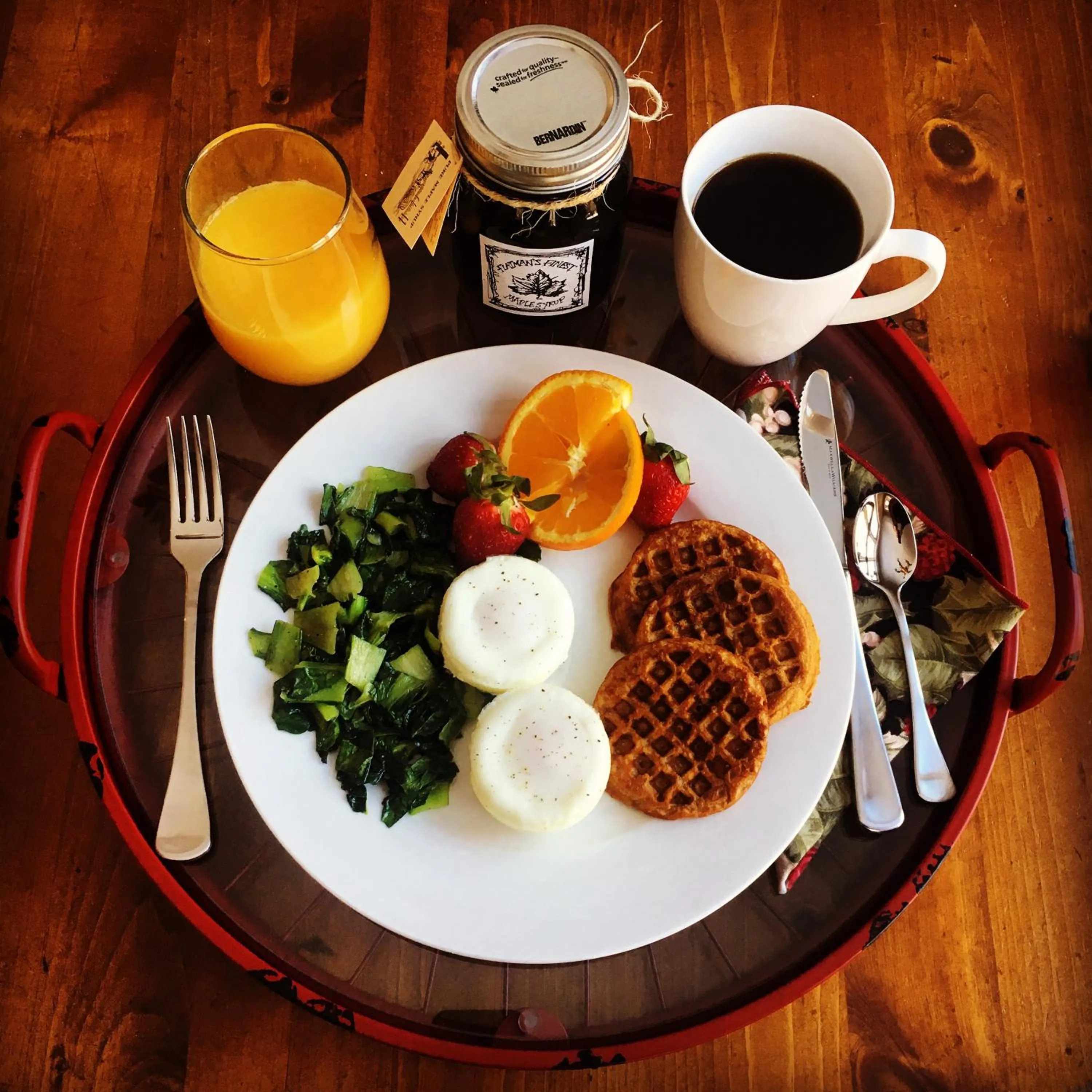 Food close-up in Tailwinds B&B