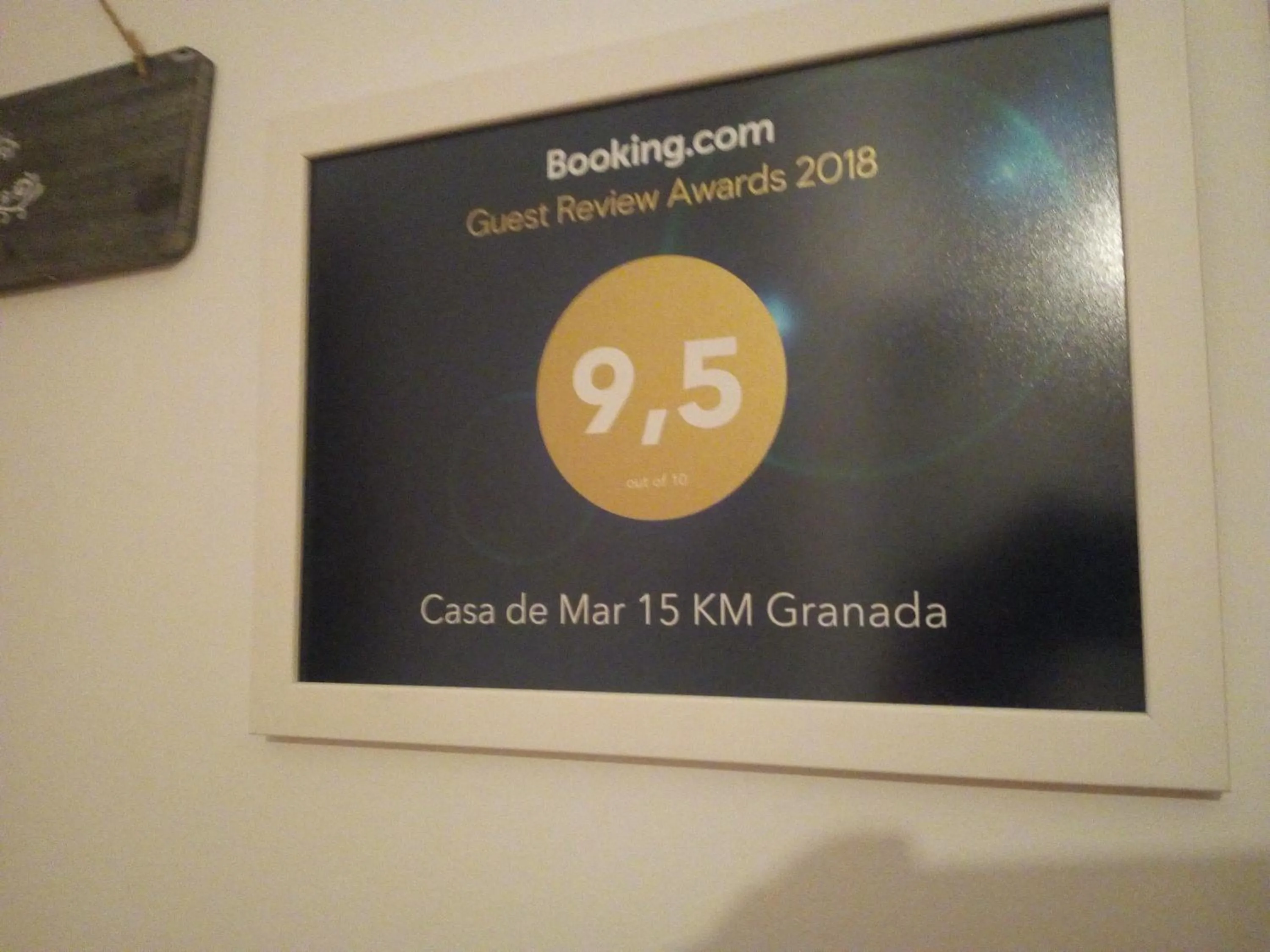 Certificate/Award in Casa de Mar y Kanela 17 km Granada