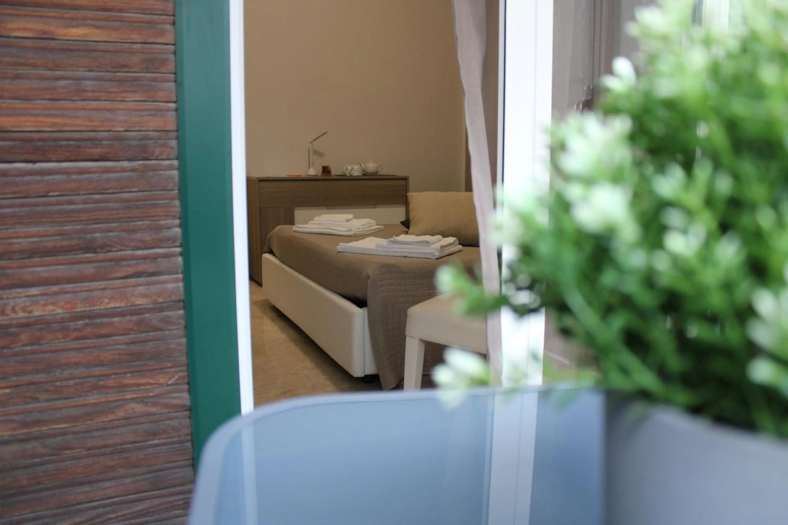 Balcony/Terrace, Bed in B&B D'Amari Affittacamere