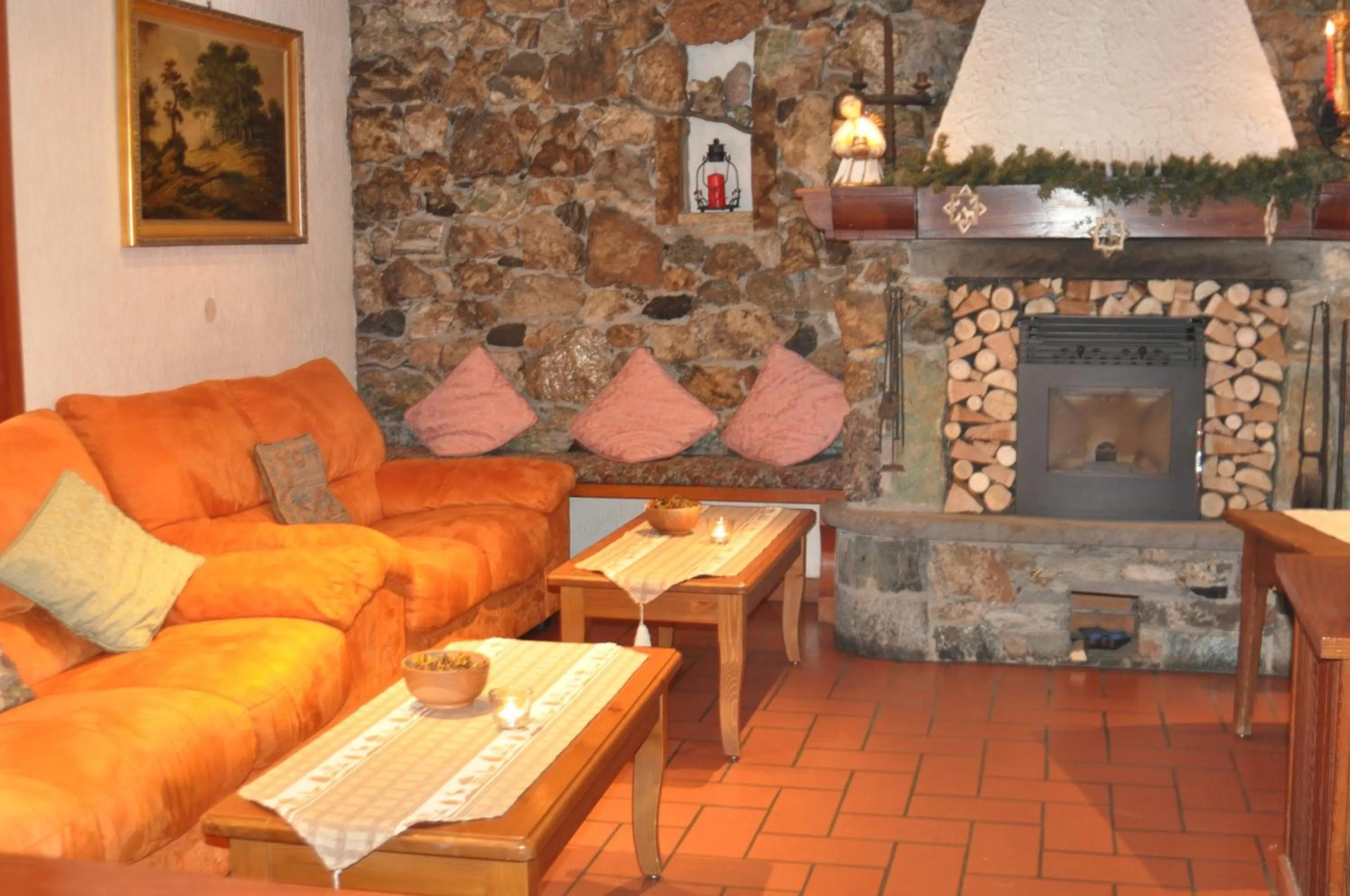 Communal lounge/ TV room in Hotel Flora Alpina