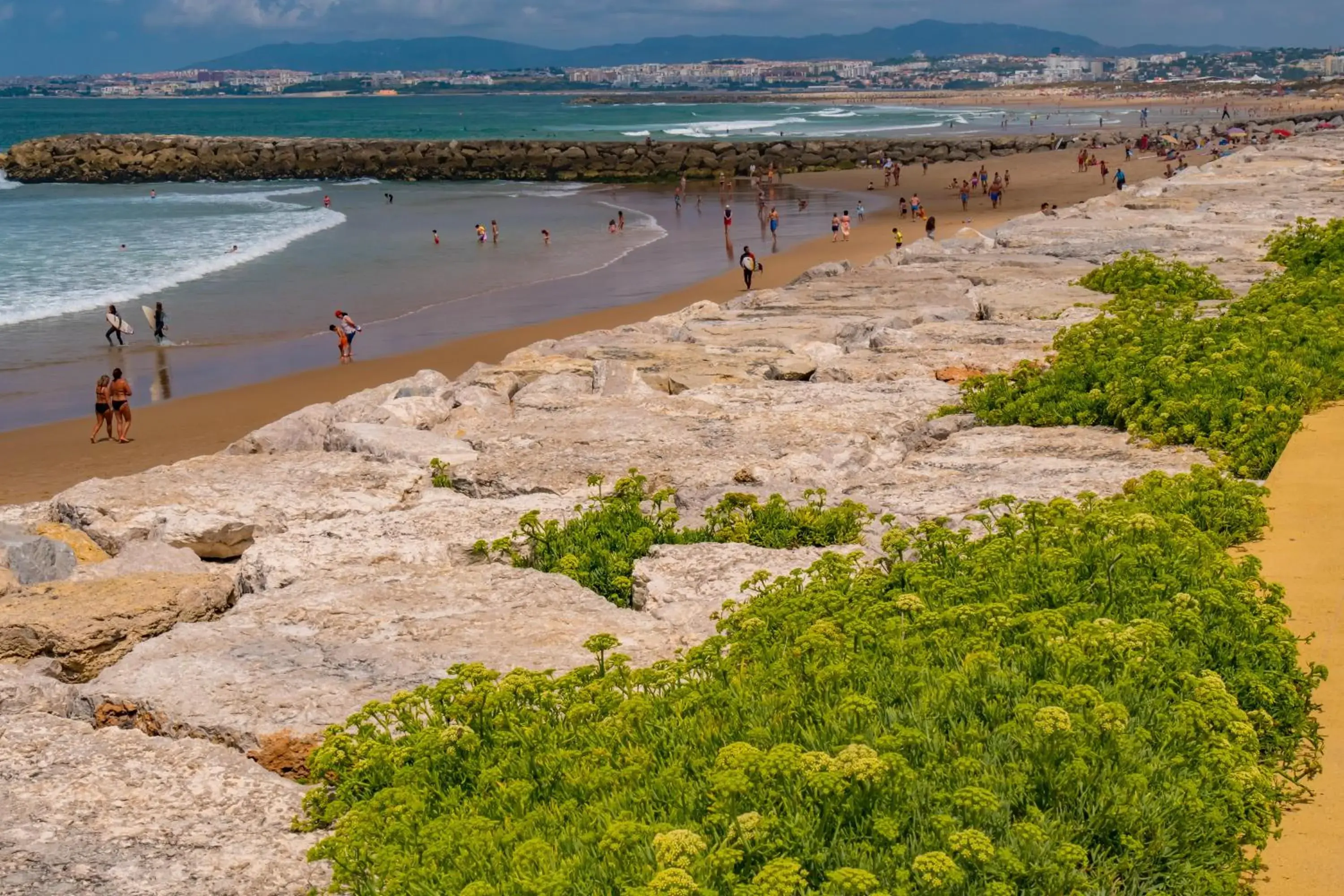 Beach in Parque de Campismo Orbitur Costa de Caparica Beach in Parque de Campismo Orbitur Costa de Caparica