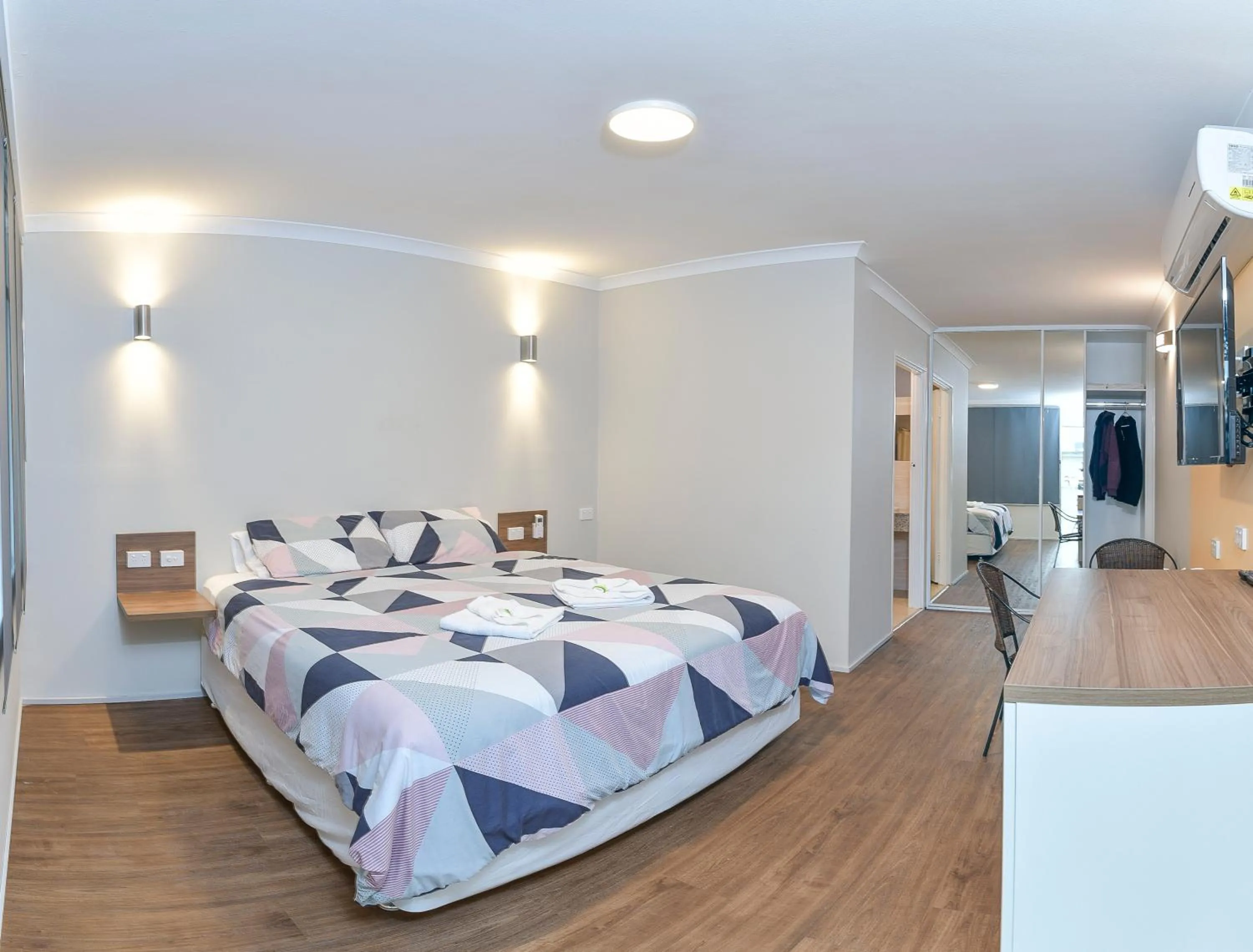 Bed in Platinum Motel