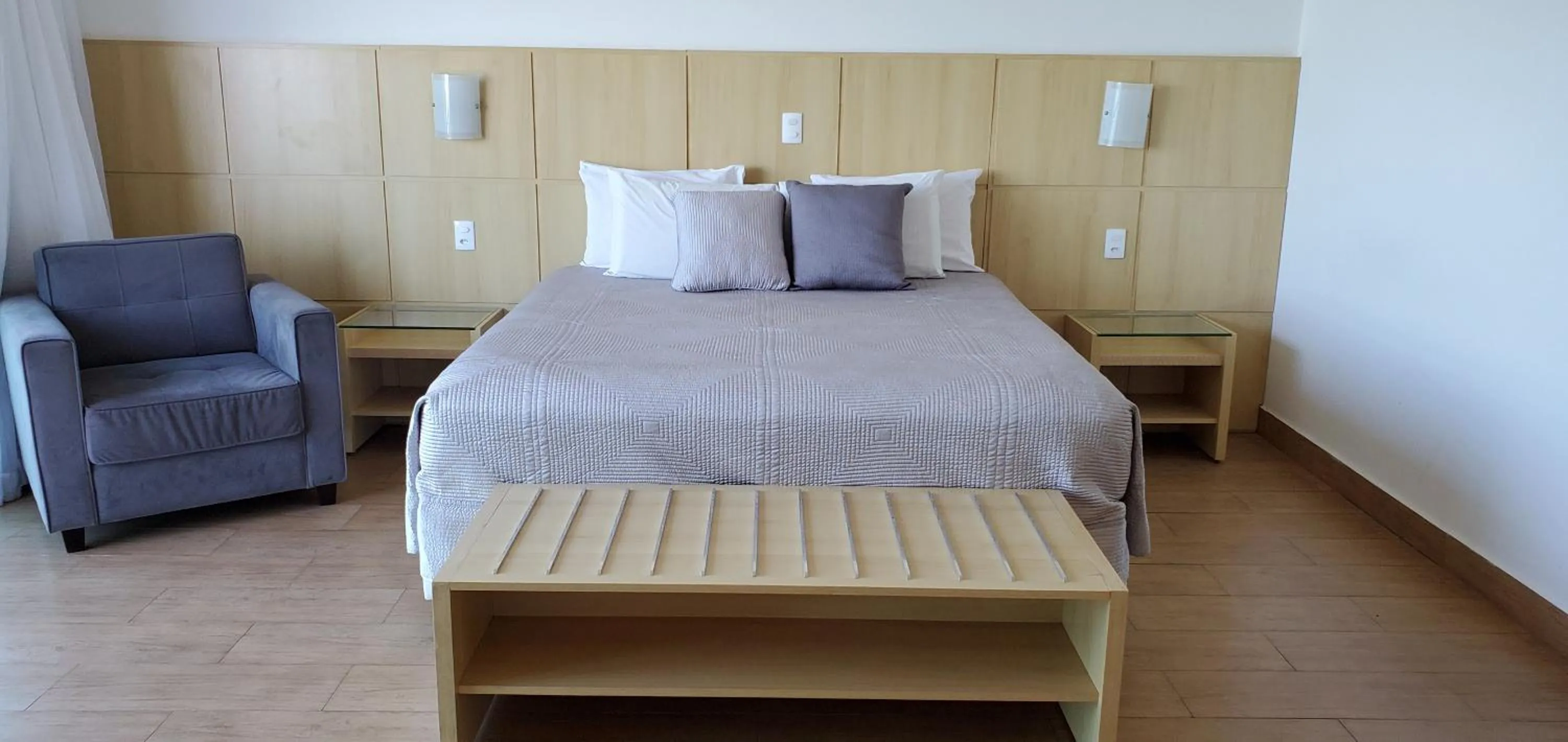 Bed in Atlantico Sul Hotel