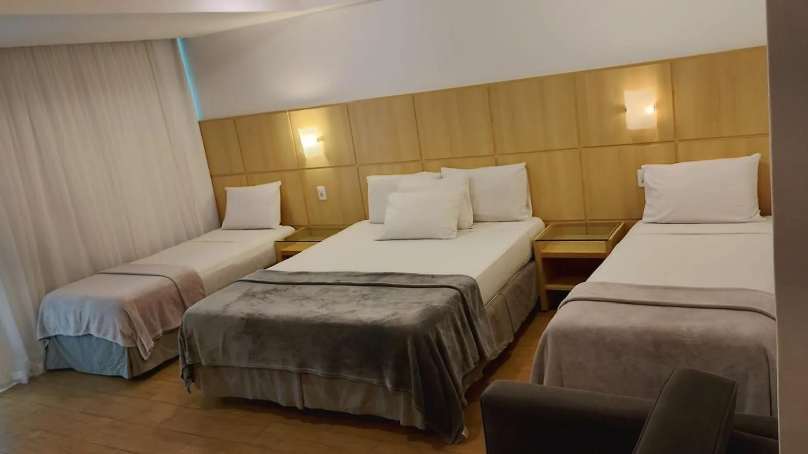 Bed in Atlantico Sul Hotel