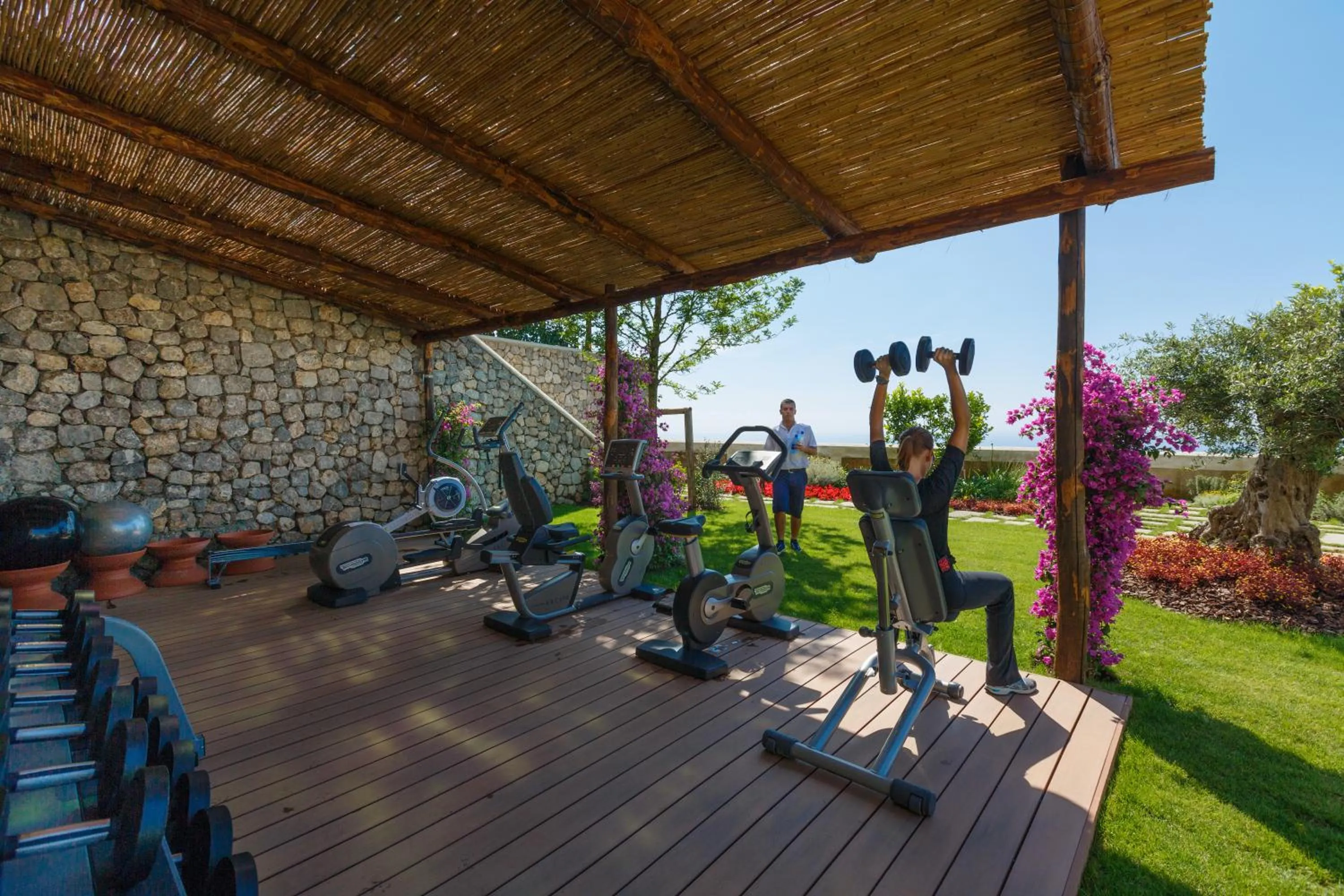 Fitness centre/facilities in Monastero Santa Rosa Hotel & Spa