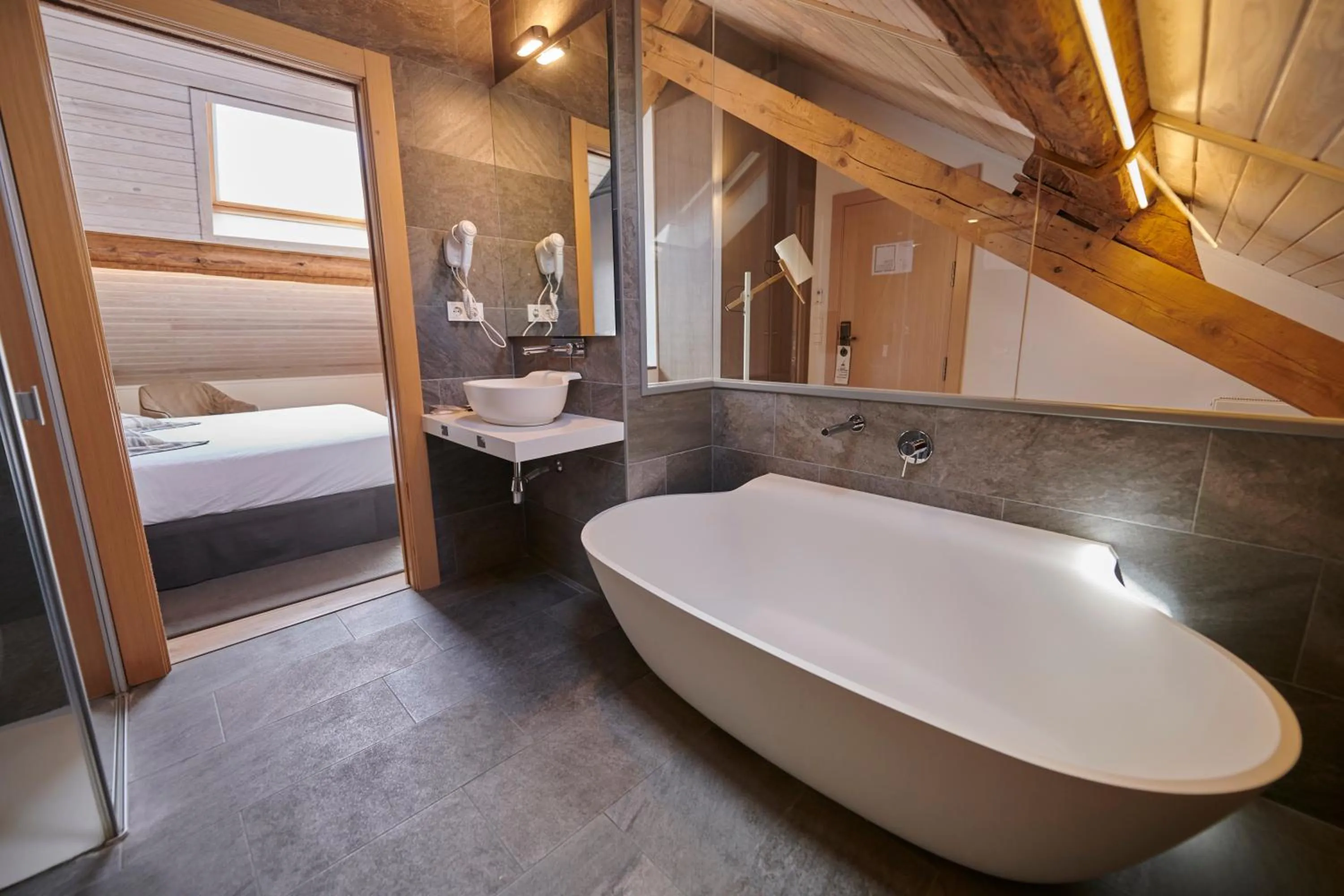 Bathroom, Bed in Hostal Lola