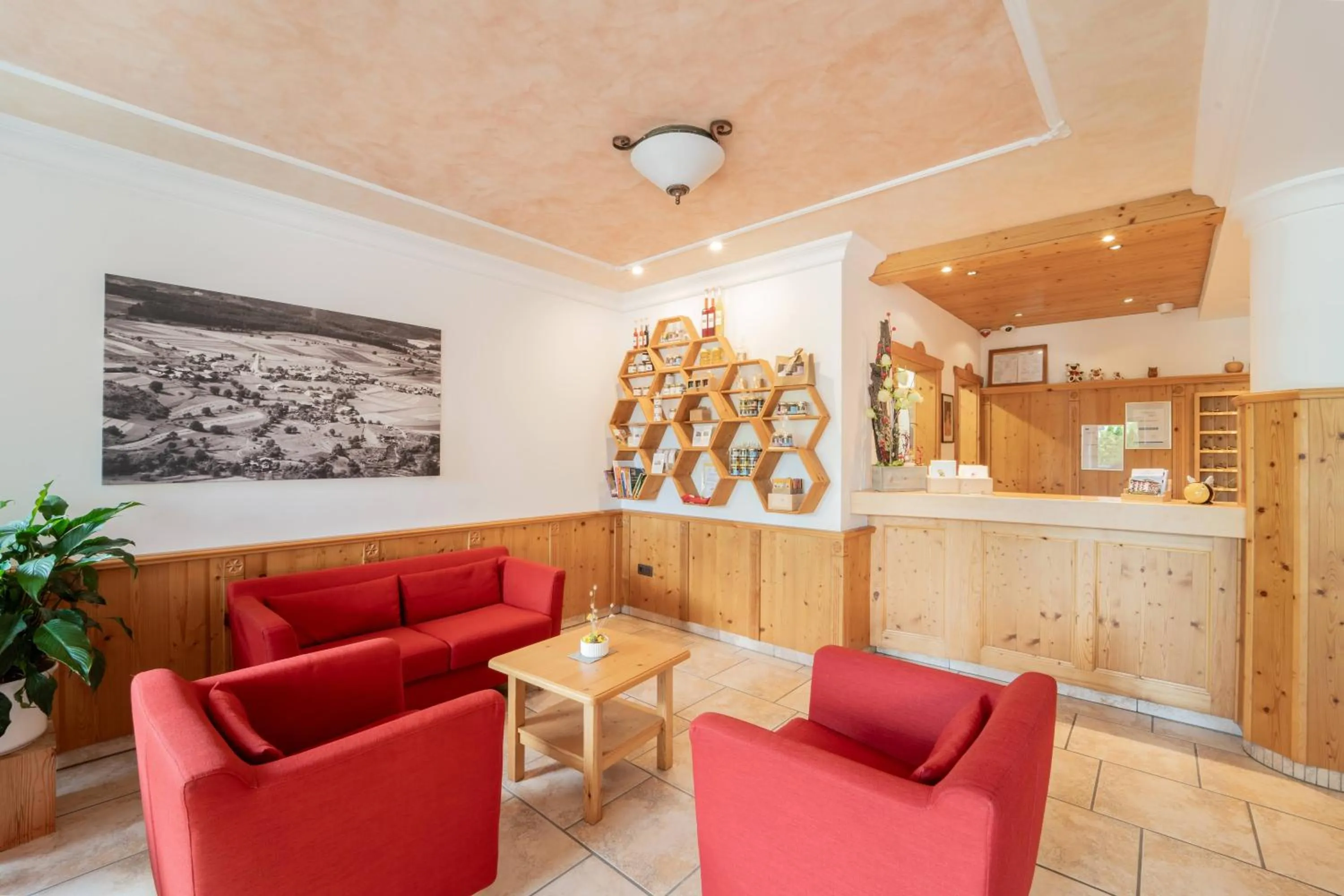 Lobby or reception in Hotel Birkenbrunn