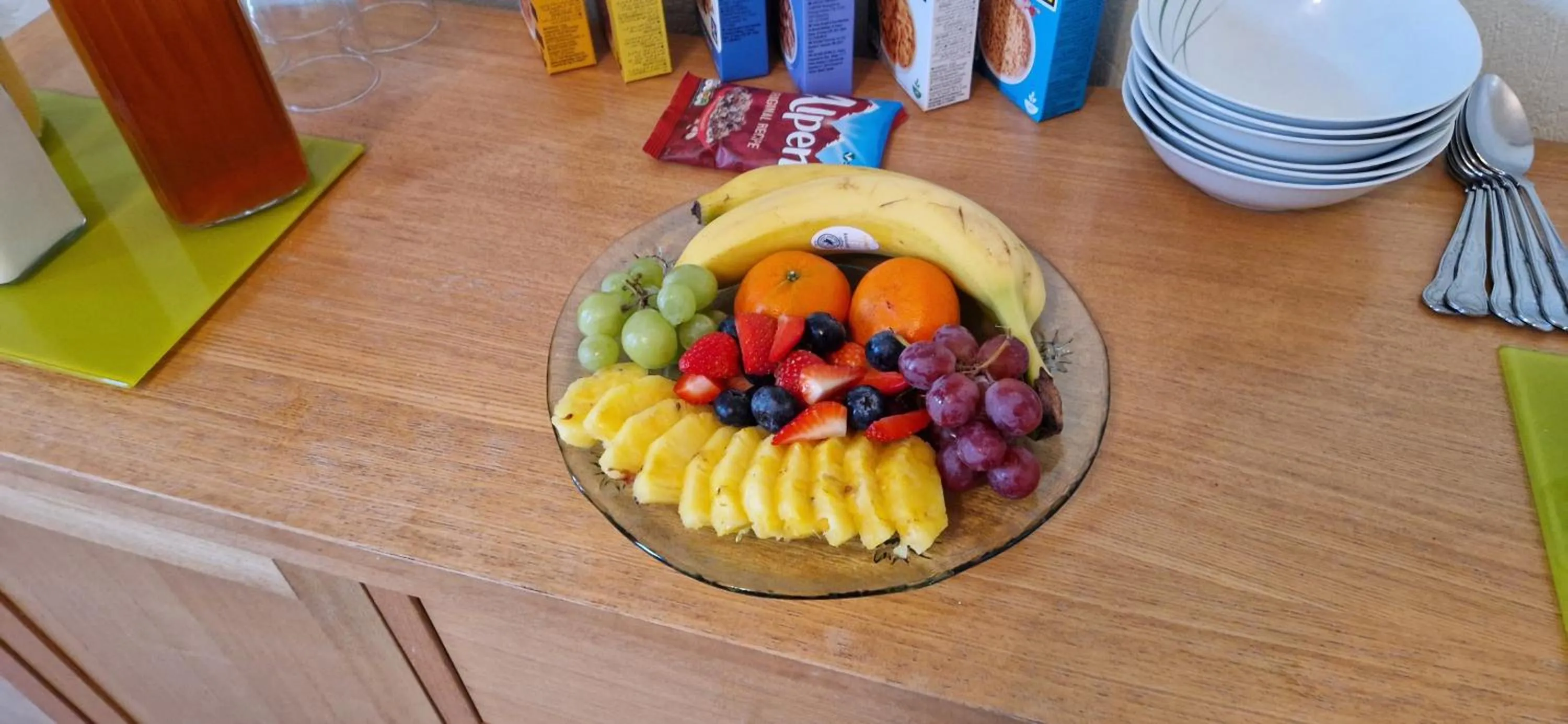 Buffet breakfast in Ambassador Guest House