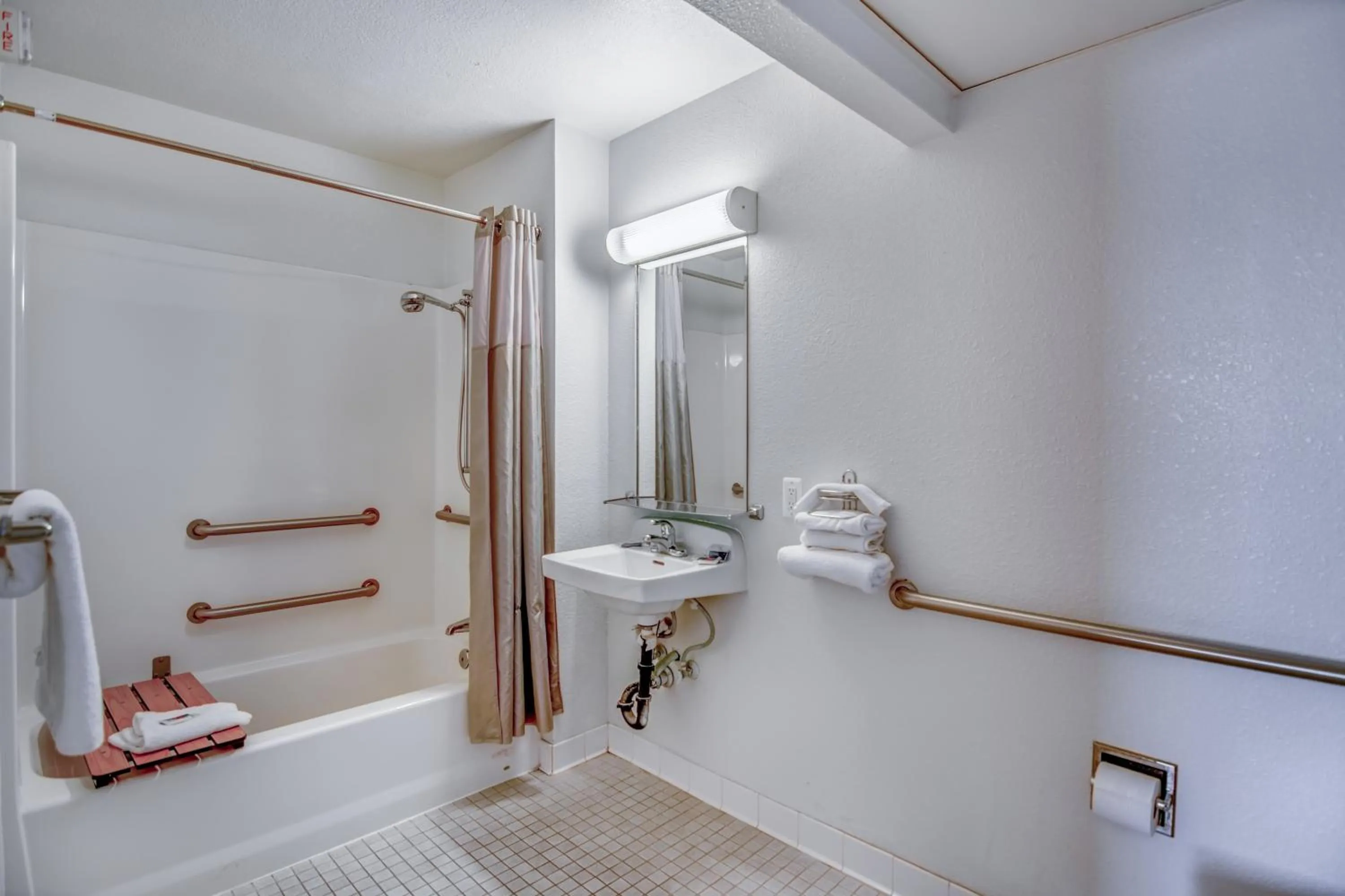 Bathroom in Motel 6-Tracy, CA