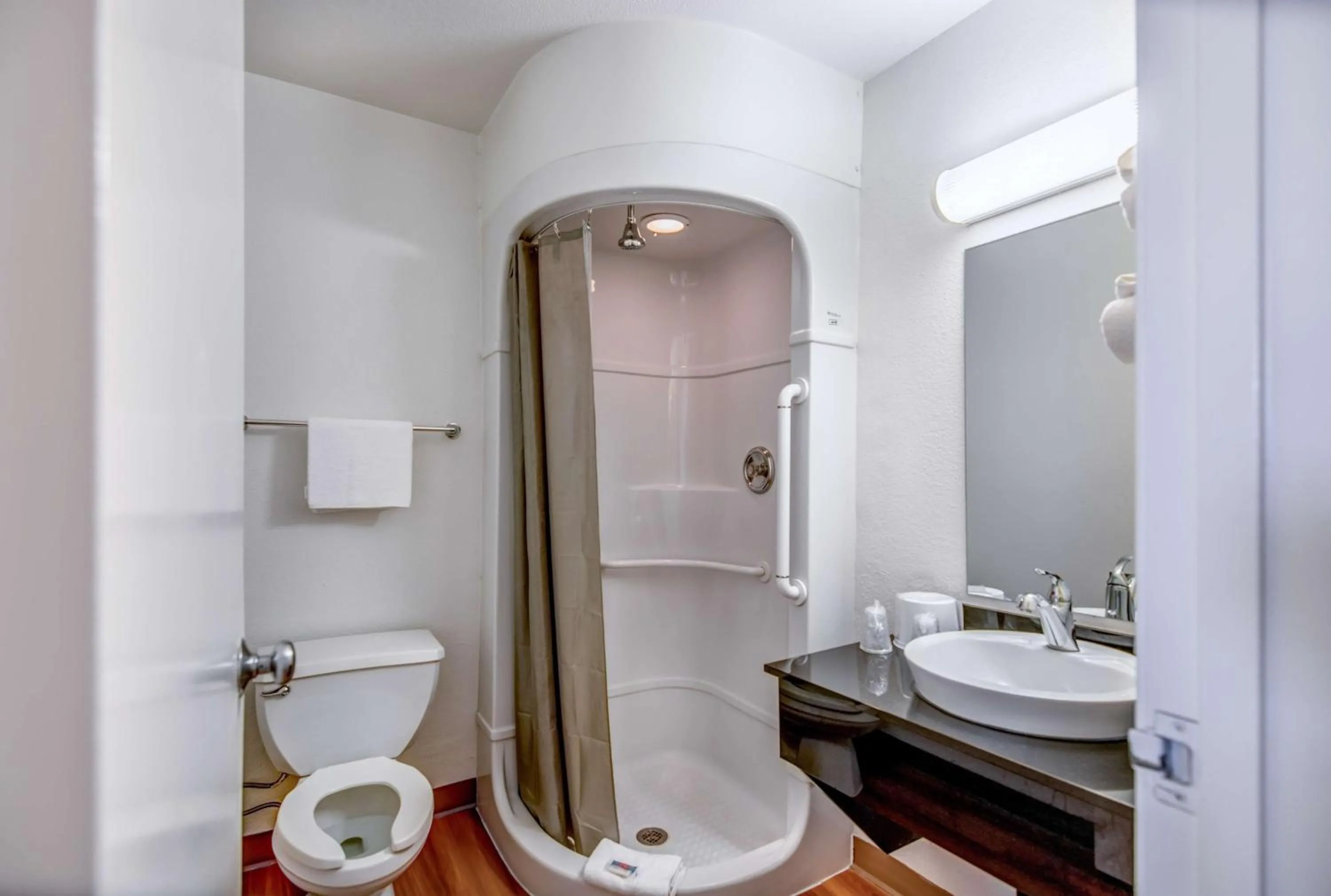 Shower, Bathroom in Motel 6-Tracy, CA