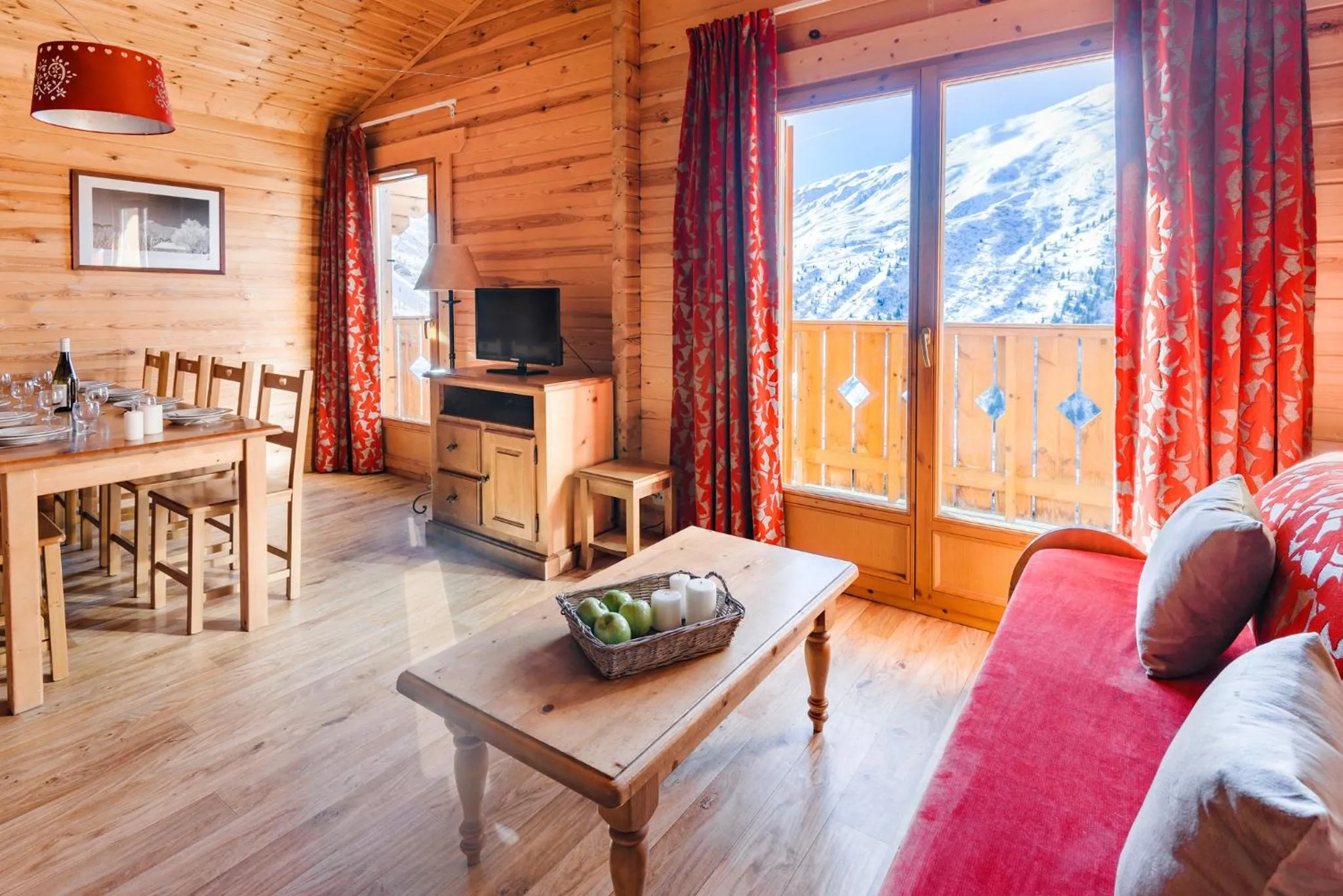 Living room in travelski home select - Chalets Le Grand Panorama II