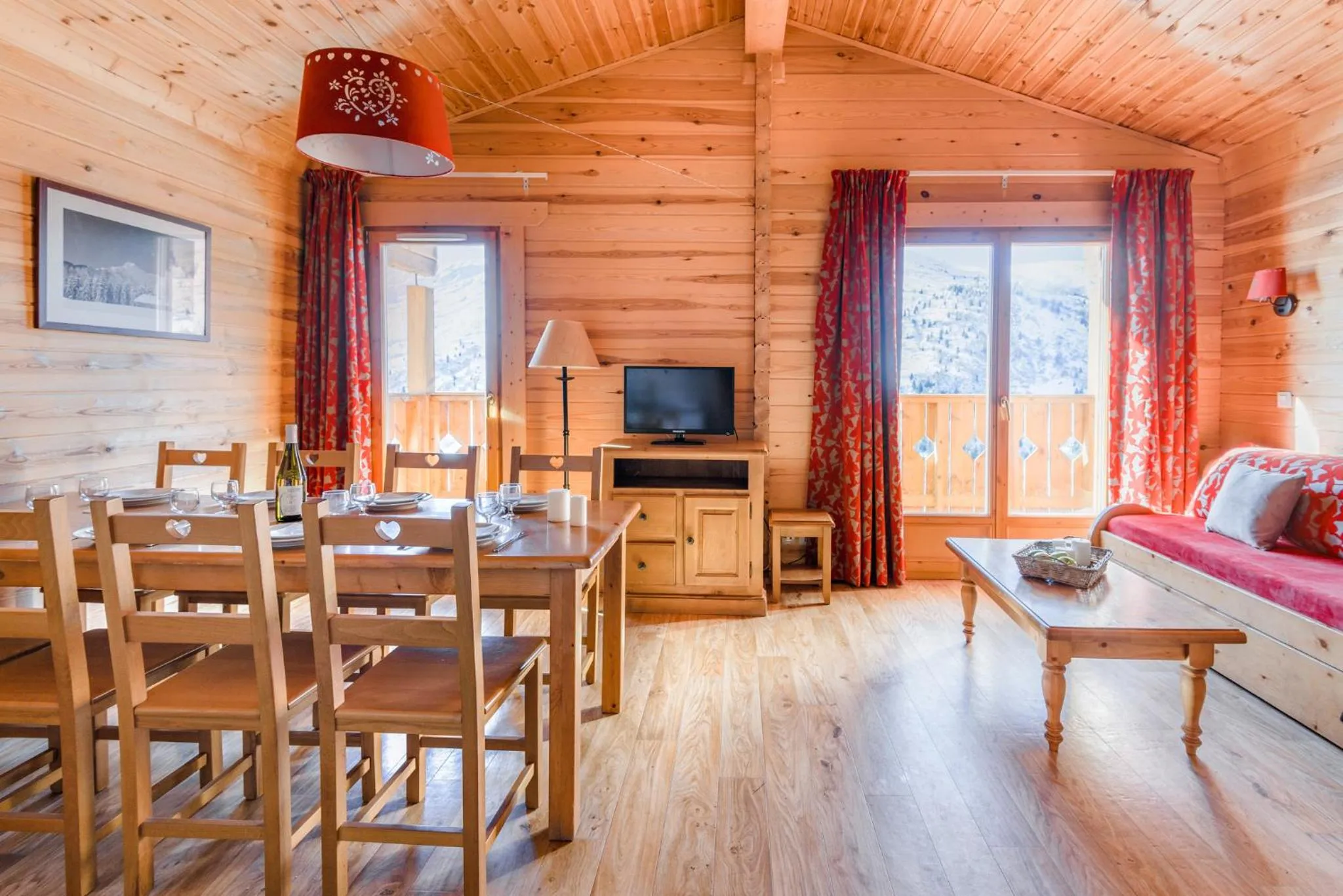 Living room in travelski home select - Chalets Le Grand Panorama II