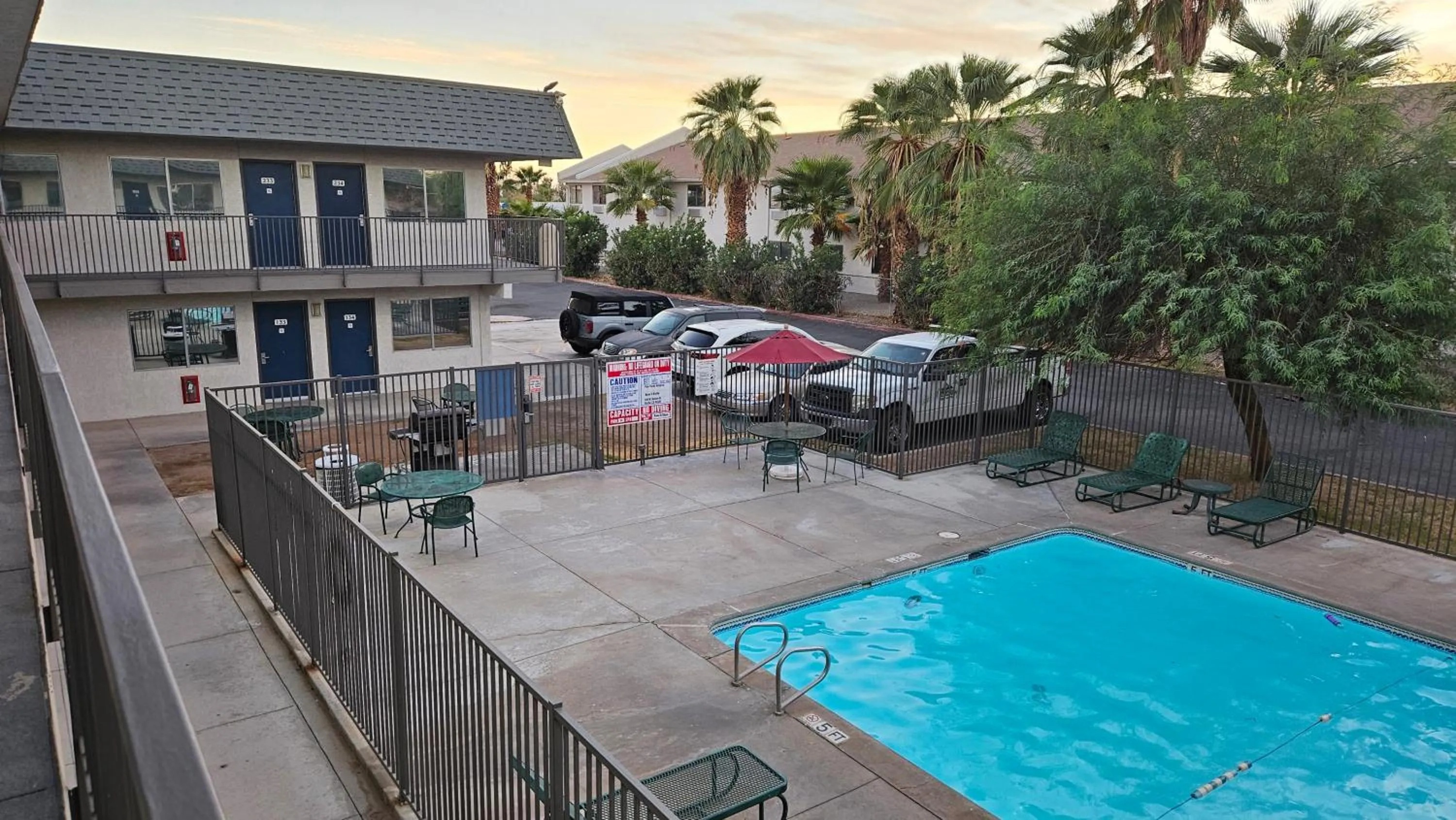 Swimming pool in Motel 6-Blythe, CA