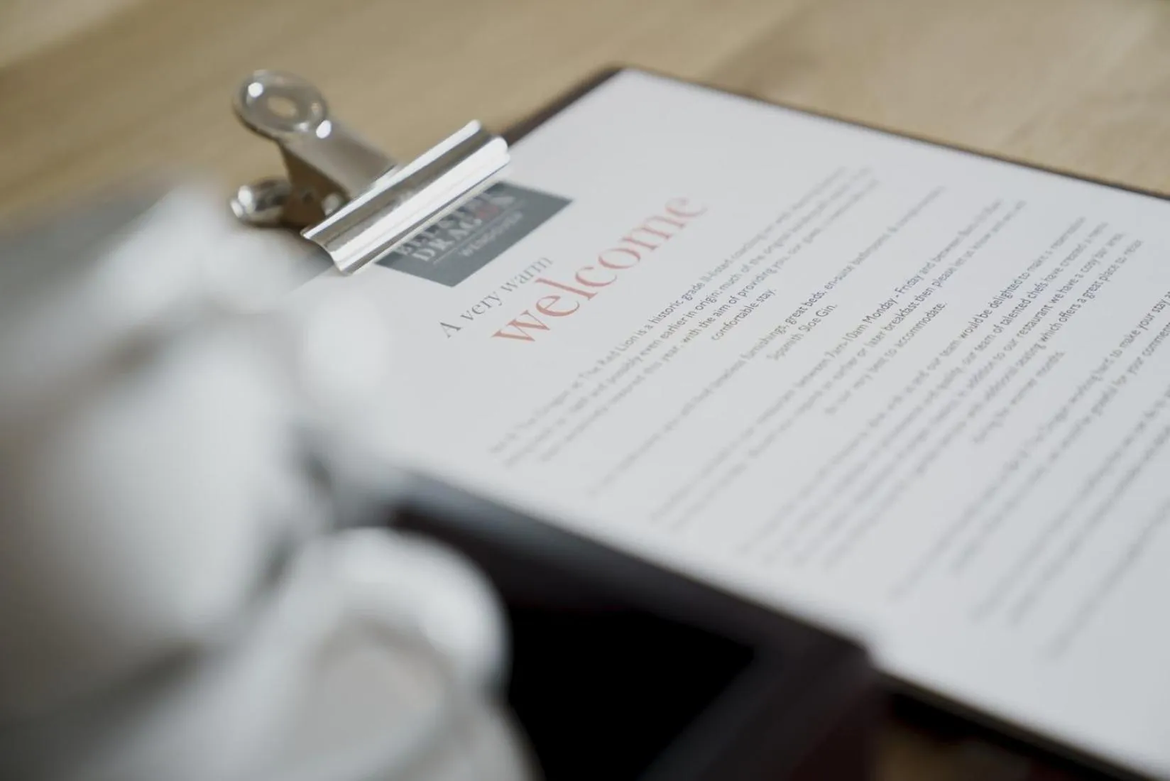 Logo/Certificate/Sign in Bel and The Dragon at Red Lion Wendover